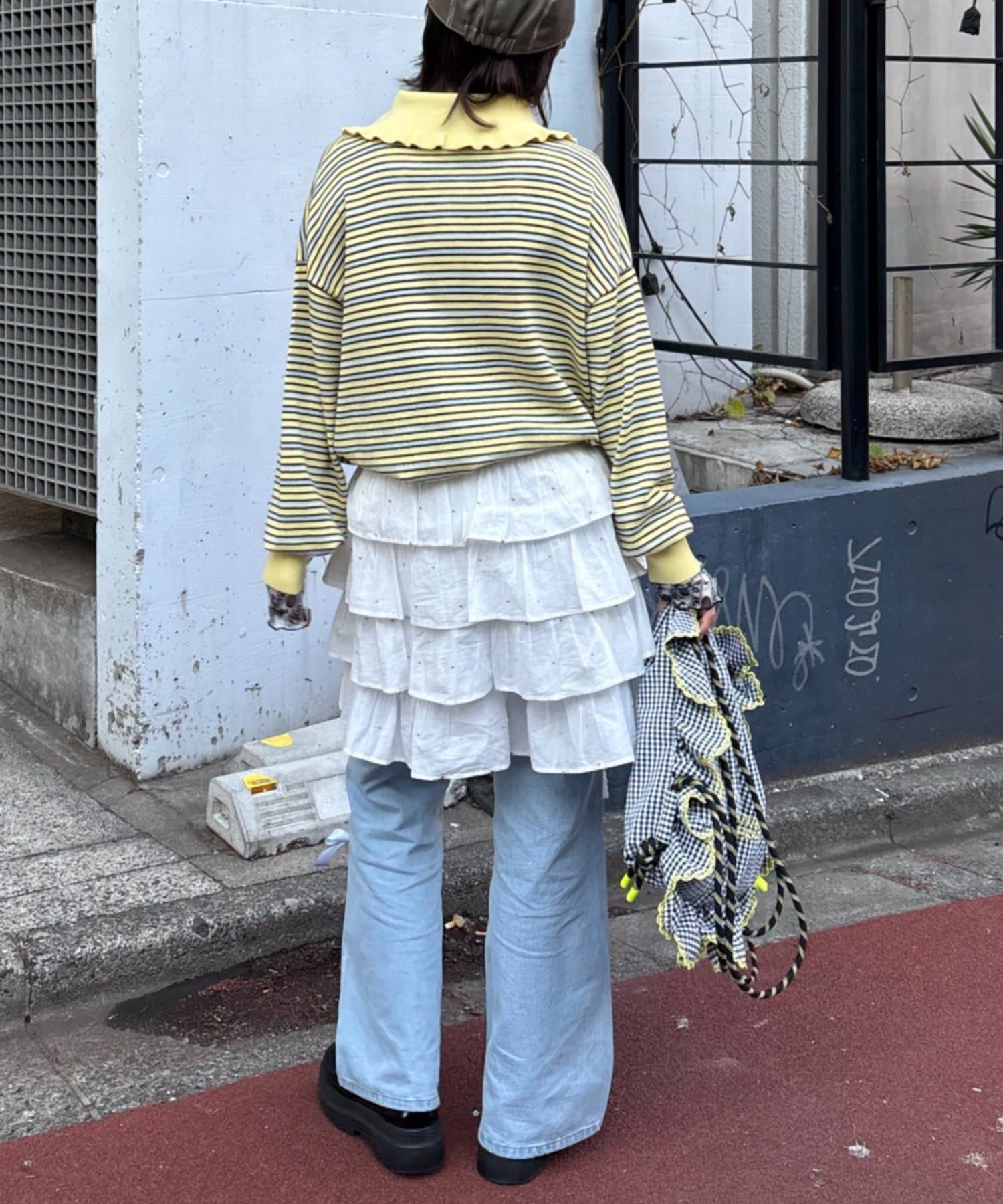 CIAOPANIC TYPY(チャオパニックティピー) 【HELLO.SANFRANCISCO/ハローサンフランシスコ】ビッグカラーボーダーポロニット