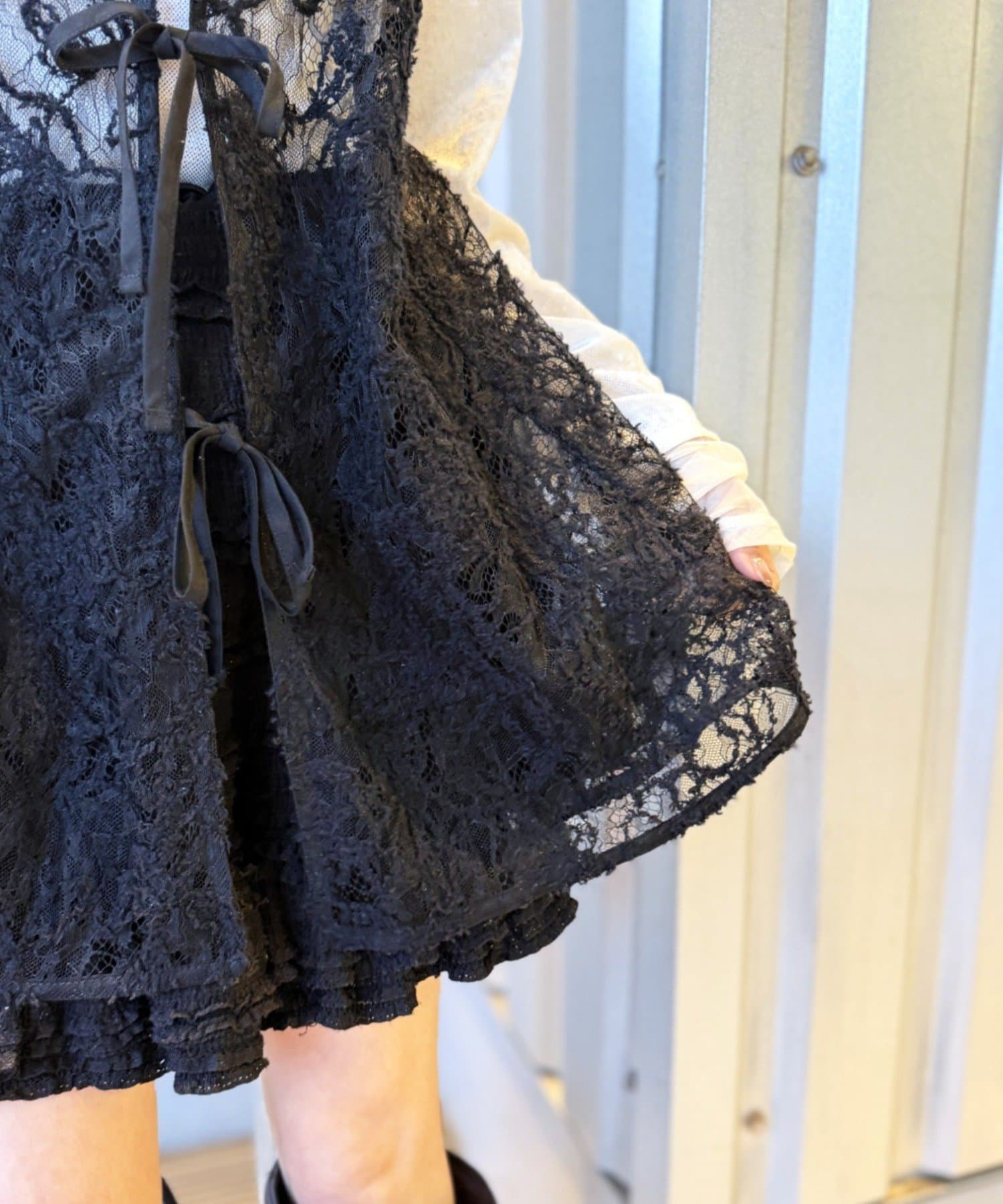 w closet(ダブルクローゼット) イレヘムレースキャミ