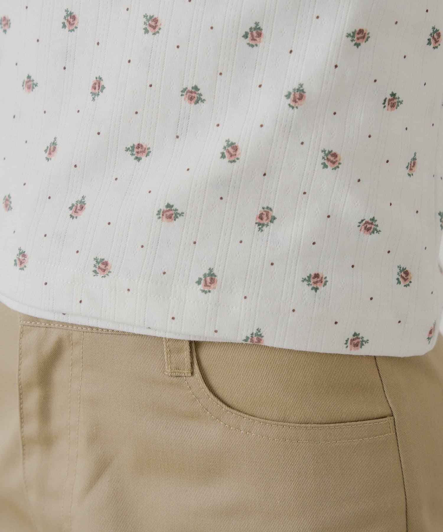 Chico(チコ) 花柄レイヤードトップス