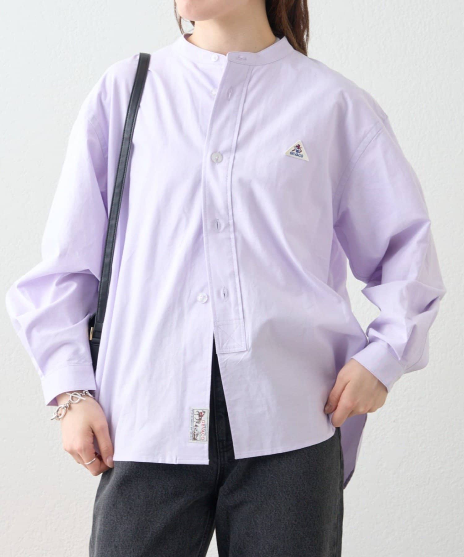 CIAOPANIC TYPY(チャオパニックティピー) 【GEVACO】バンドカラーロングスリーブシャツ/ユニセックス