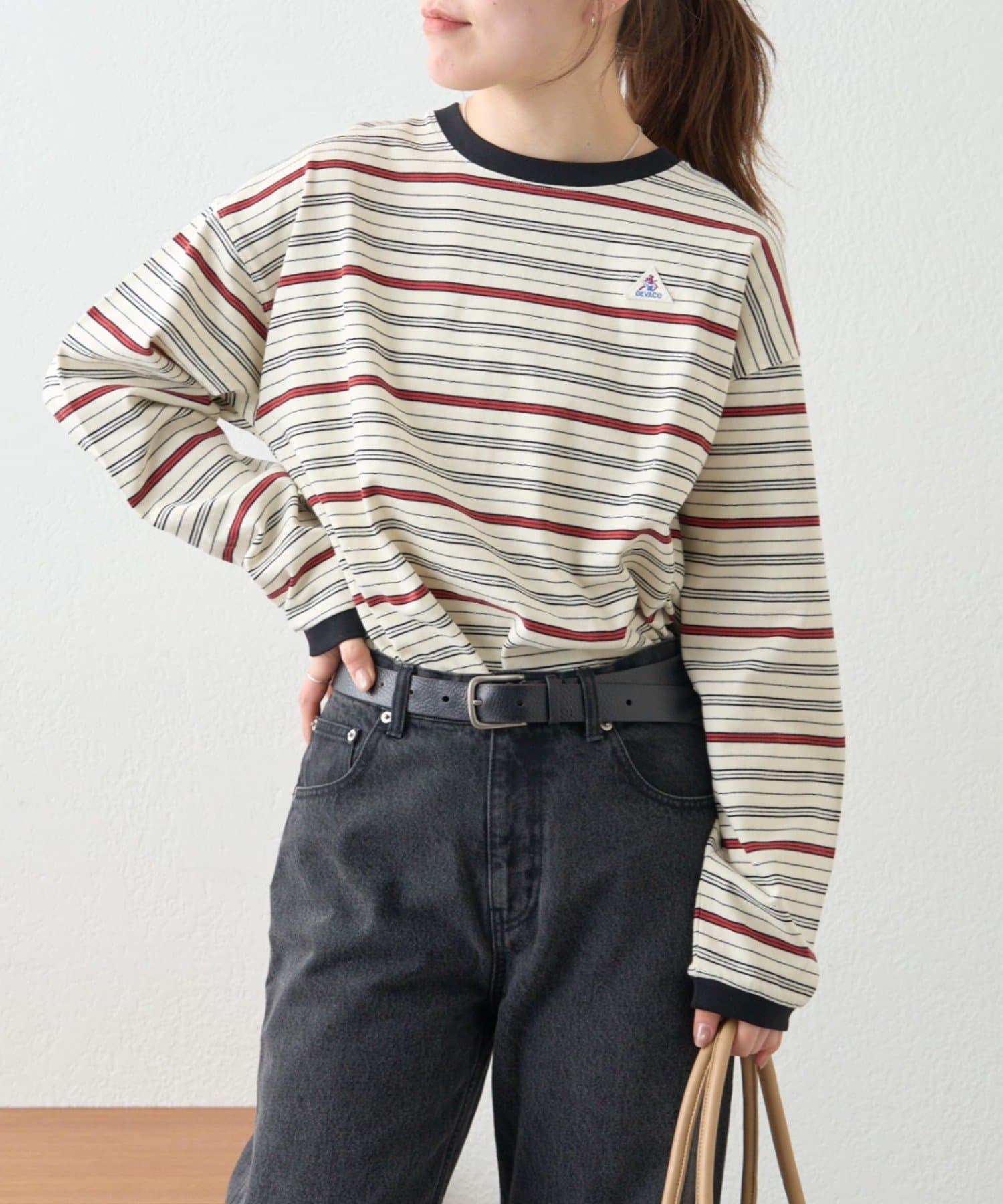 CIAOPANIC TYPY(チャオパニックティピー) 【GEVACO】ボーダーベーシックロンTEE/ユニセックス