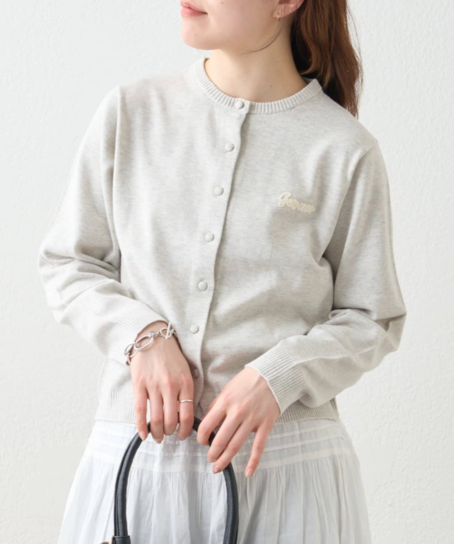 CIAOPANIC TYPY(チャオパニックティピー) ≪26SS展示会アイテム≫GEVACO襟ドッキングニットカーディガン