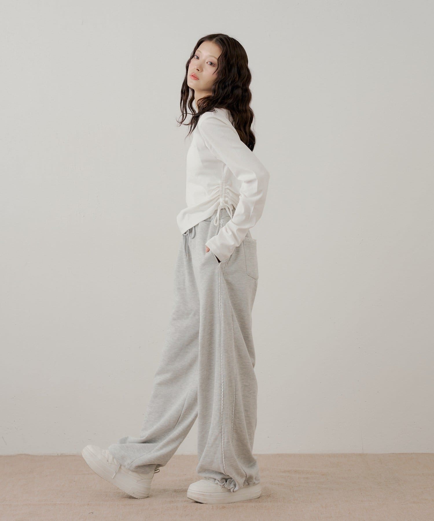 Chico(チコ) サイドレーススウェットパンツ