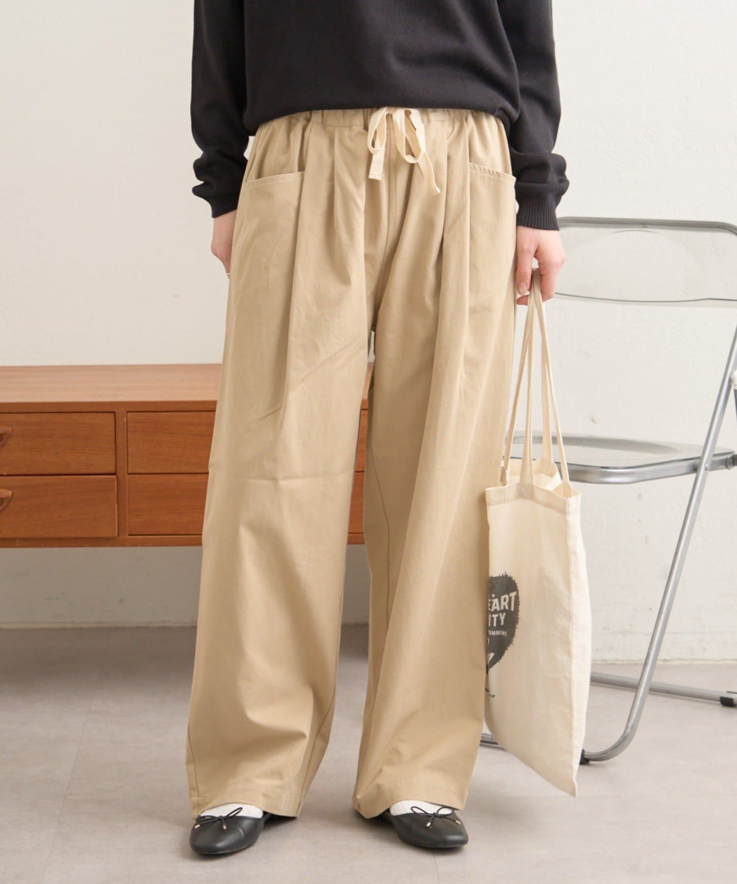 CIAOPANIC TYPY(チャオパニックティピー) 【GEVACO】L字ポケットテーパードパンツ/ユニセックス