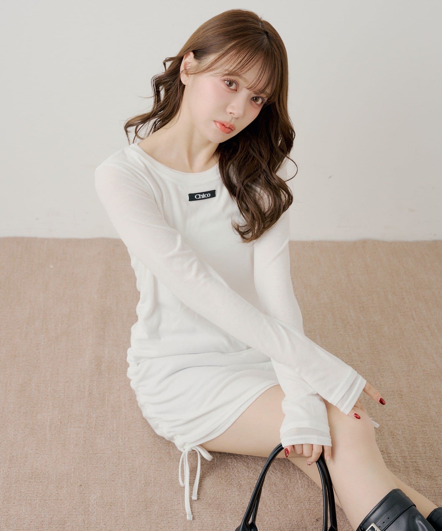 Chico(チコ) サイドドロストレイヤードワンピース