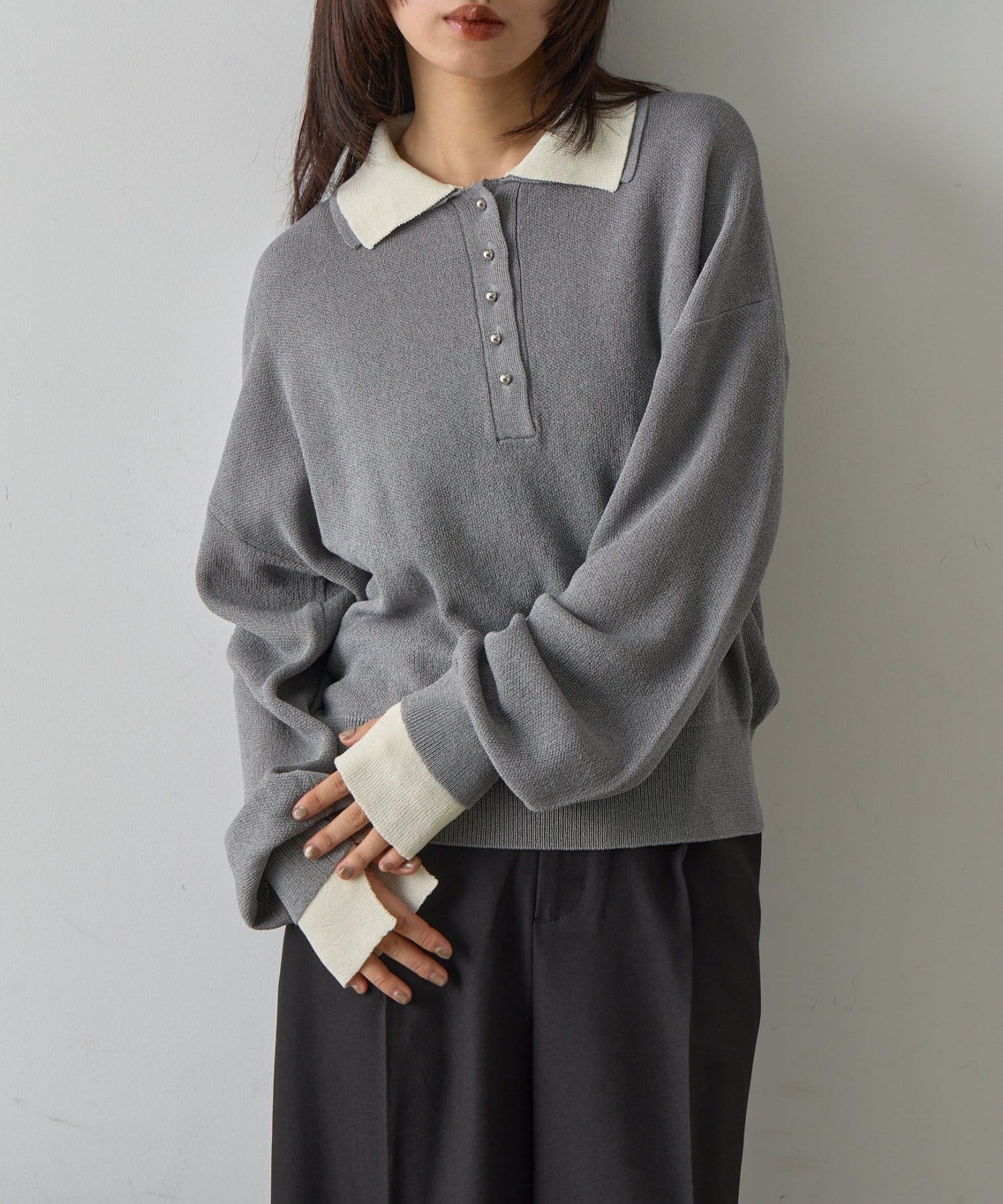 -goocy-(グーシー) レイヤードライクポロプルオーバー