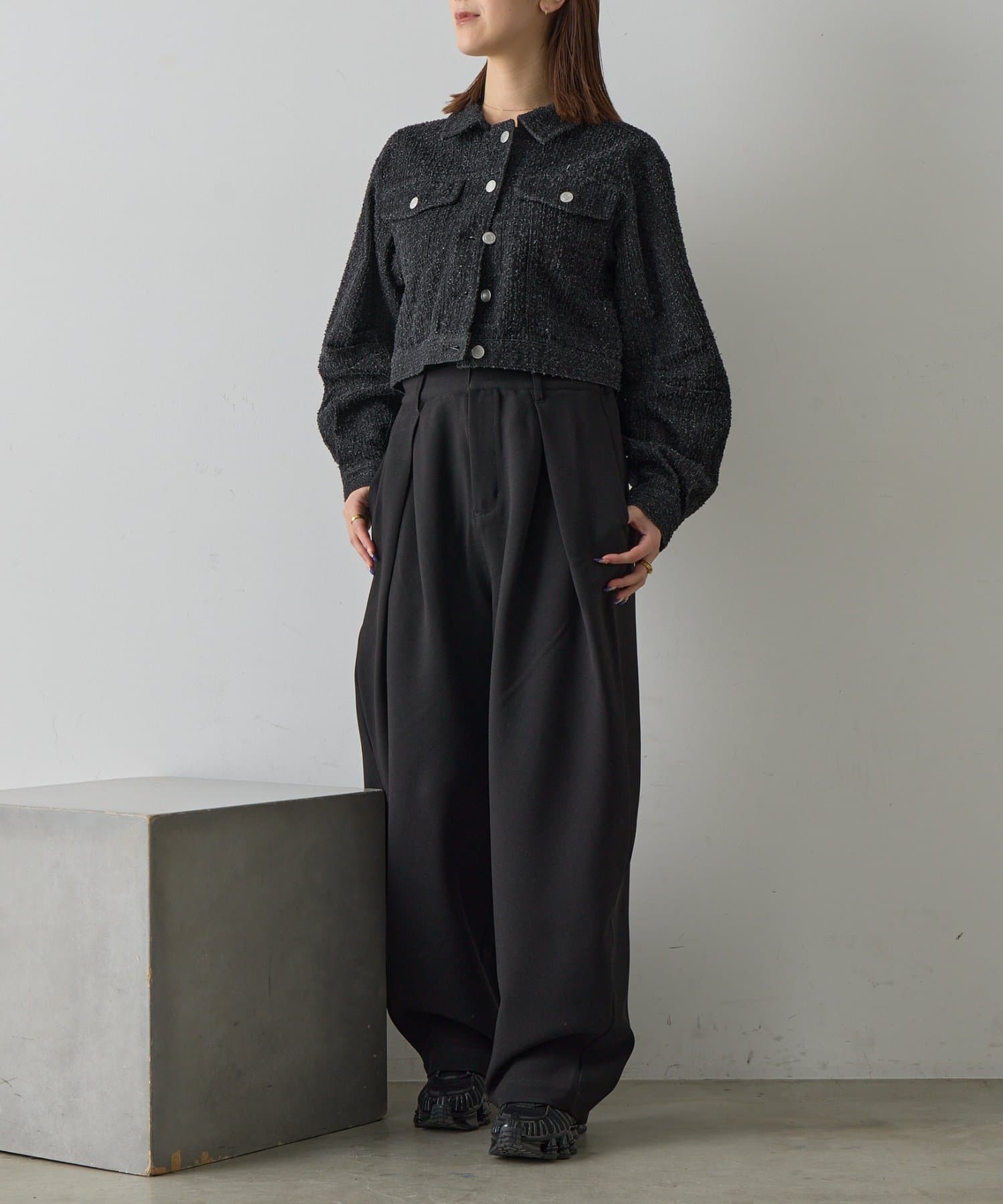 -goocy-(グーシー) タックコクーンパンツ