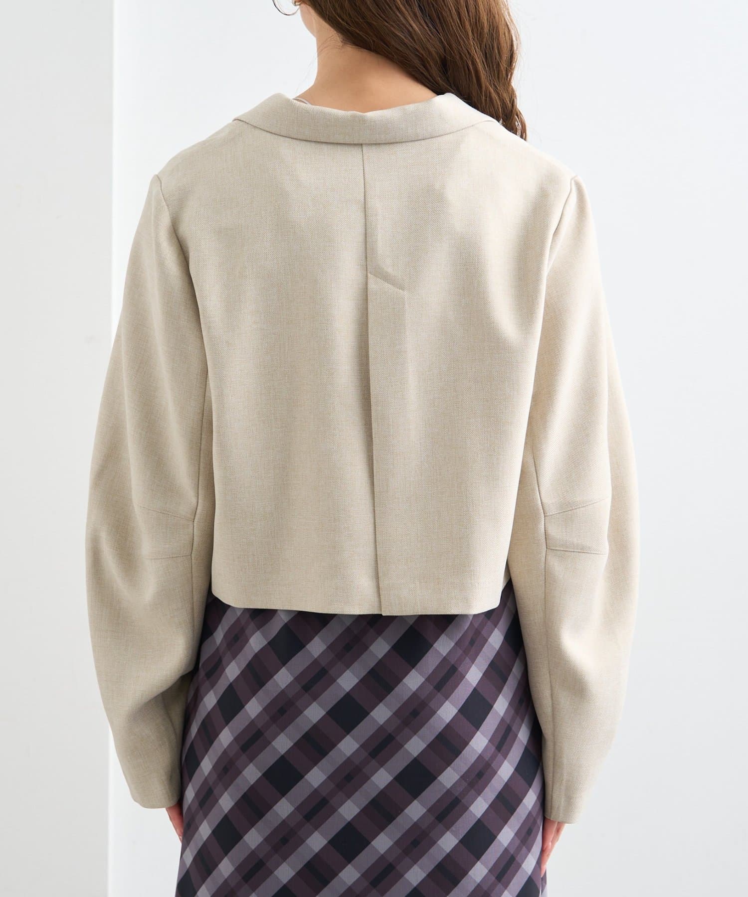 Kastane(カスタネ) 【セットアップ対応】B タックスリーブショートジャケット