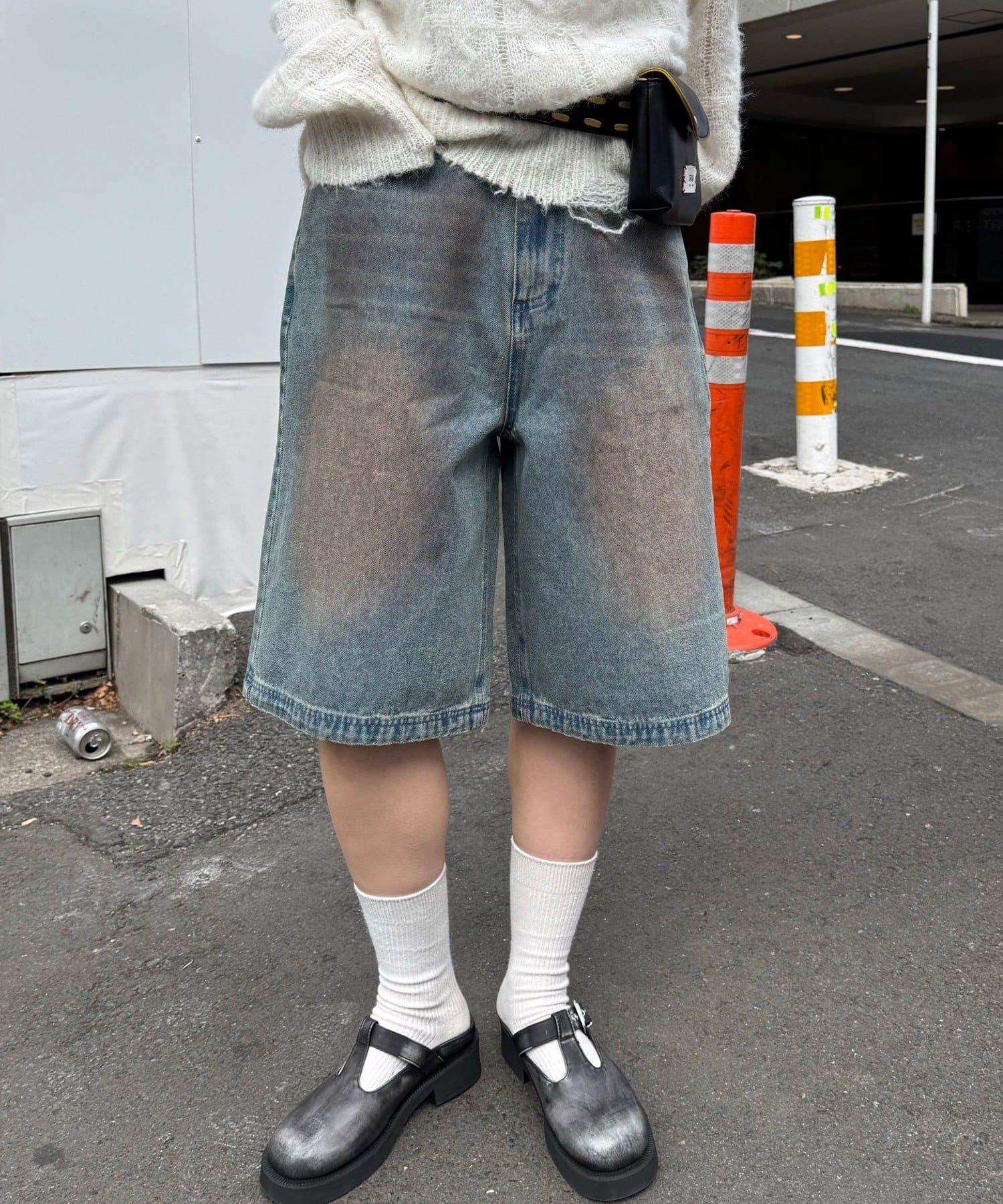 ヴィンテージライクデニムバギーショーツ | CIAOPANIC(チャオパニック