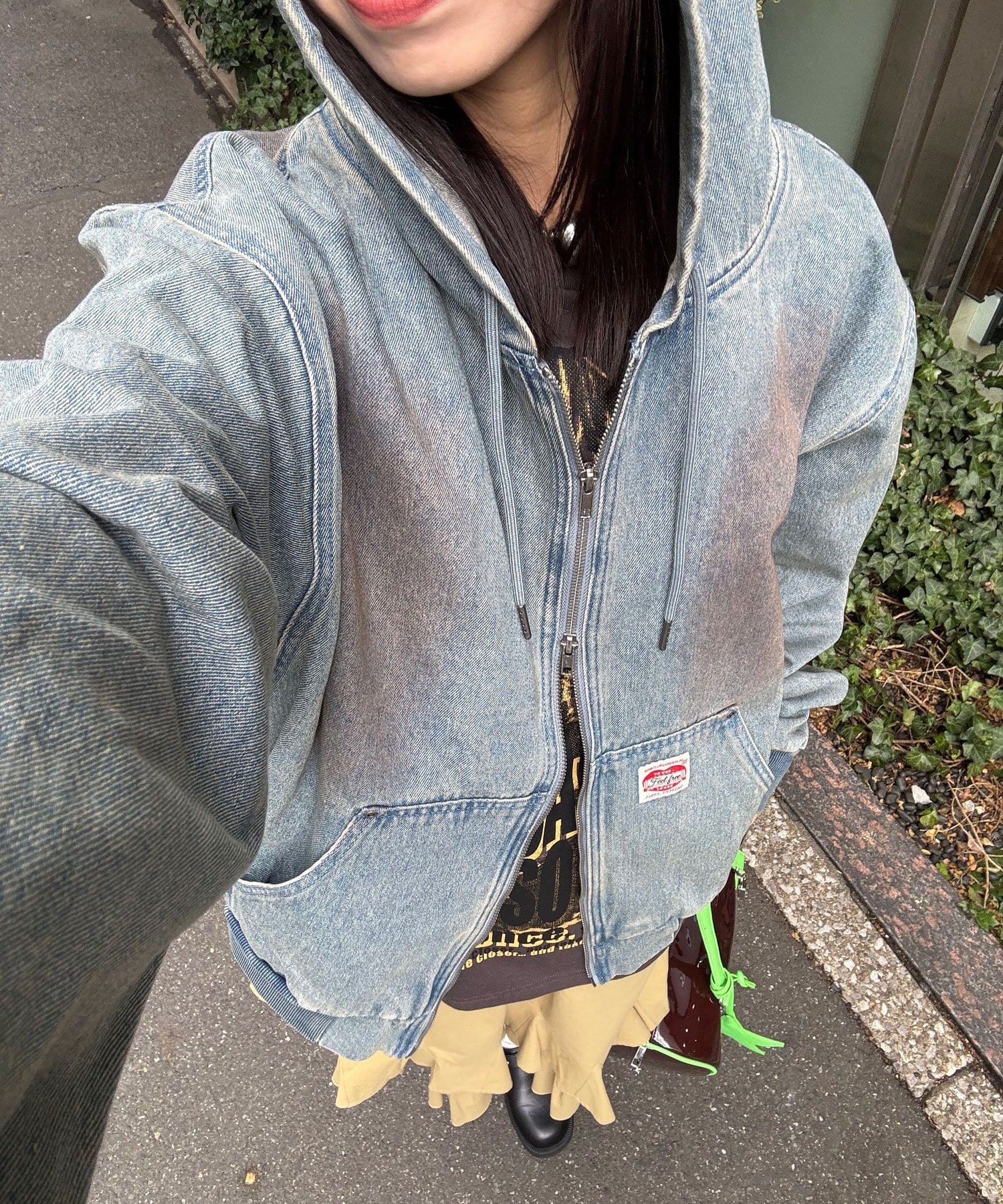 CIAOPANIC(チャオパニック) デニムダブルジップパーカー