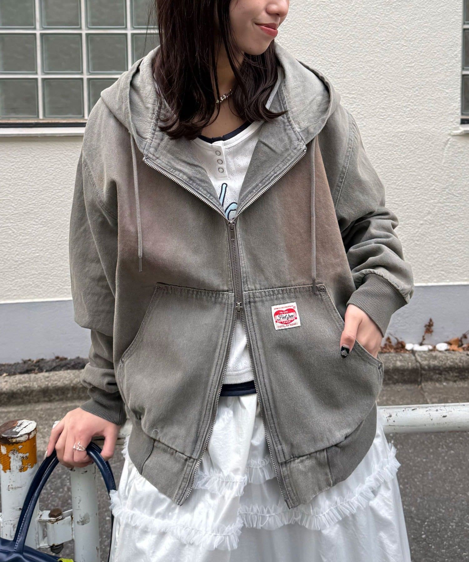 CIAOPANIC(チャオパニック) デニムダブルジップパーカー