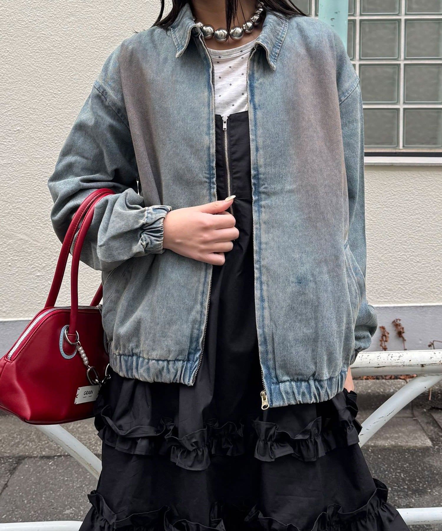 CIAOPANIC(チャオパニック) フェードデニムスウィングトップ