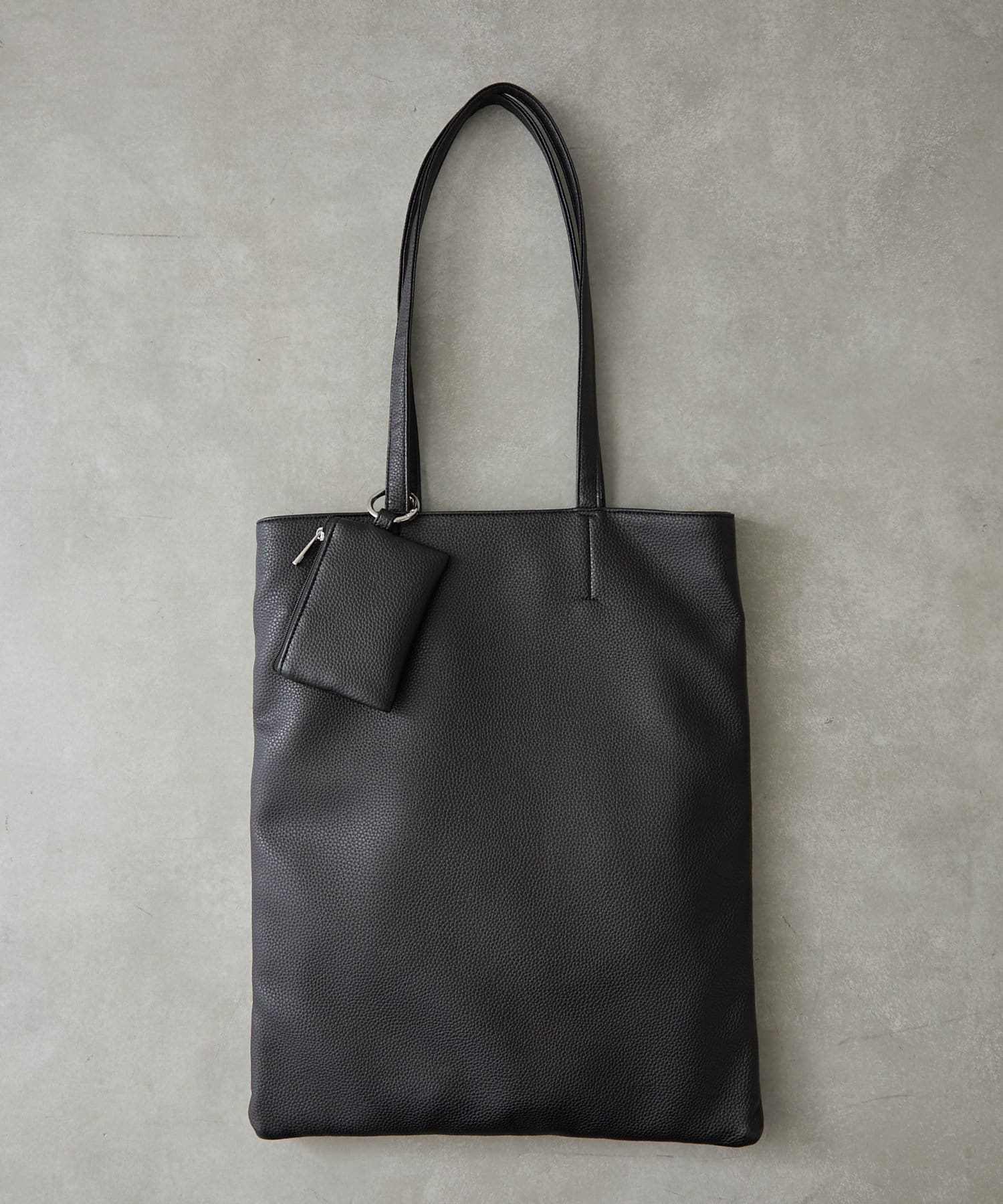 BIRTHDAY BAR(バースデイバー) フェイクレザーフラットバッグ メッシュバッグインバッグ