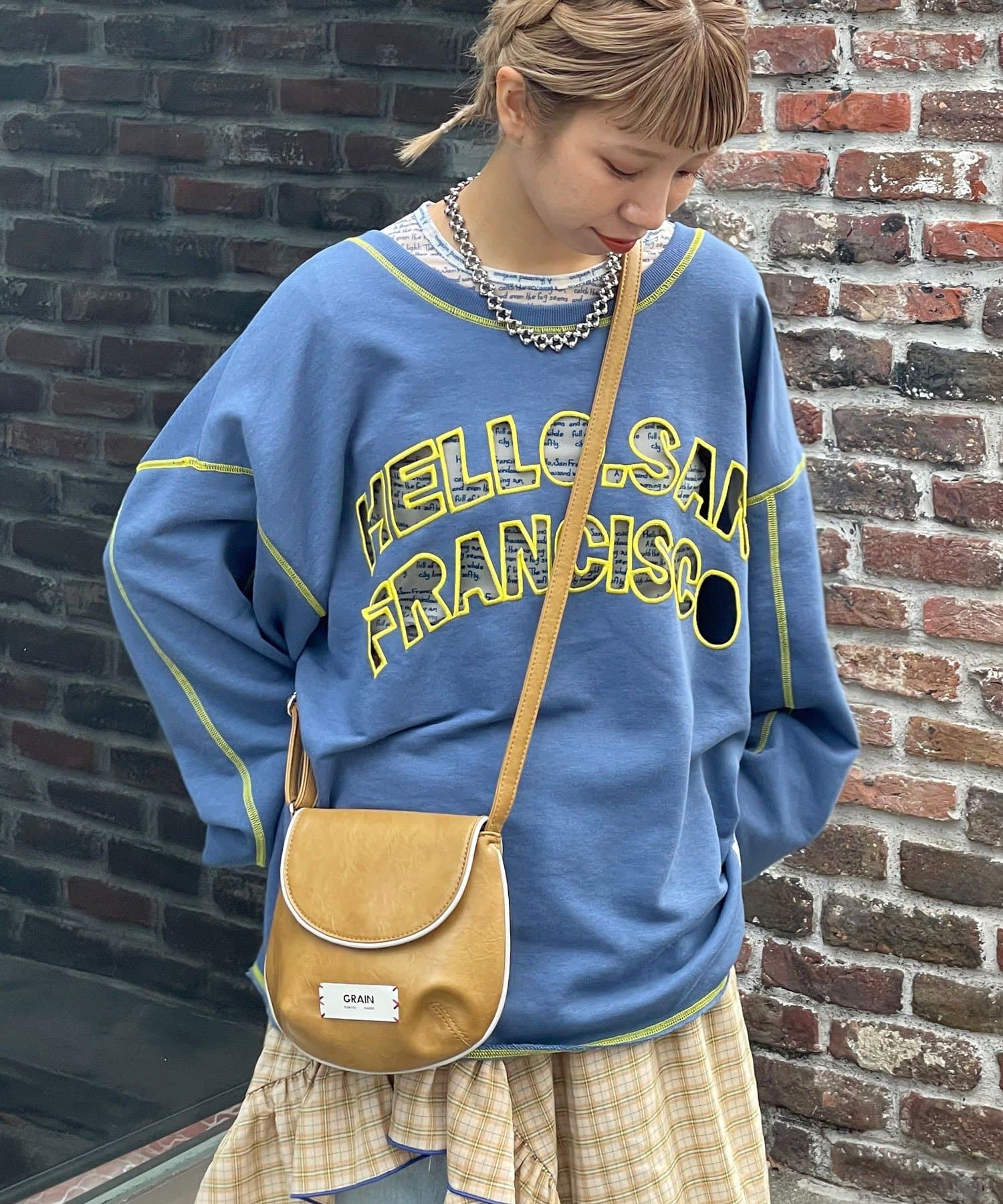 CIAOPANIC(チャオパニック) 【HELLO.SANFRANCISCO/ハローサンフランシスコ】2WAYハロサンカットアウトスウェット