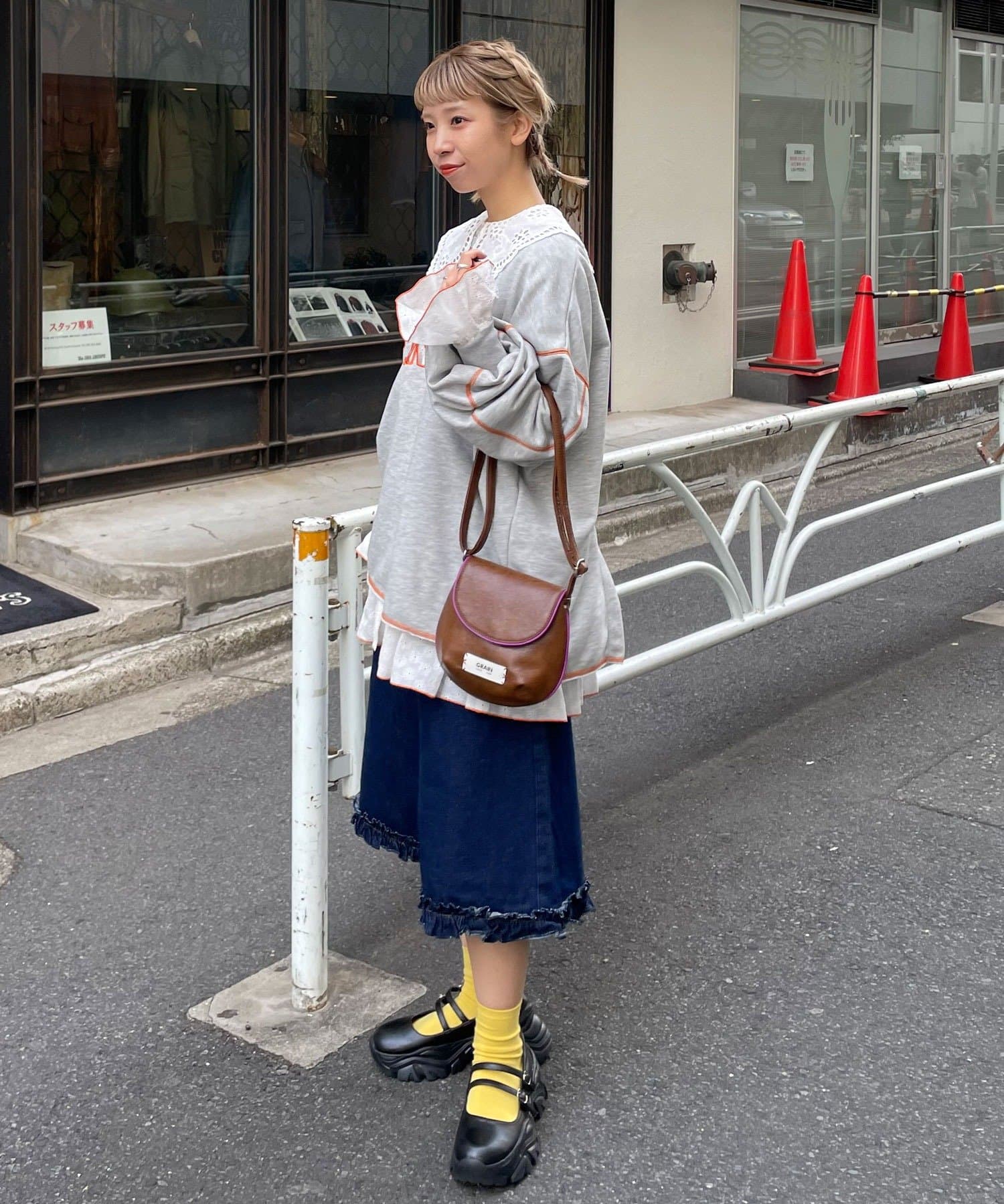 CIAOPANIC(チャオパニック) 【HELLO.SANFRANCISCO/ハローサンフランシスコ】2WAYハロサンカットアウトスウェット