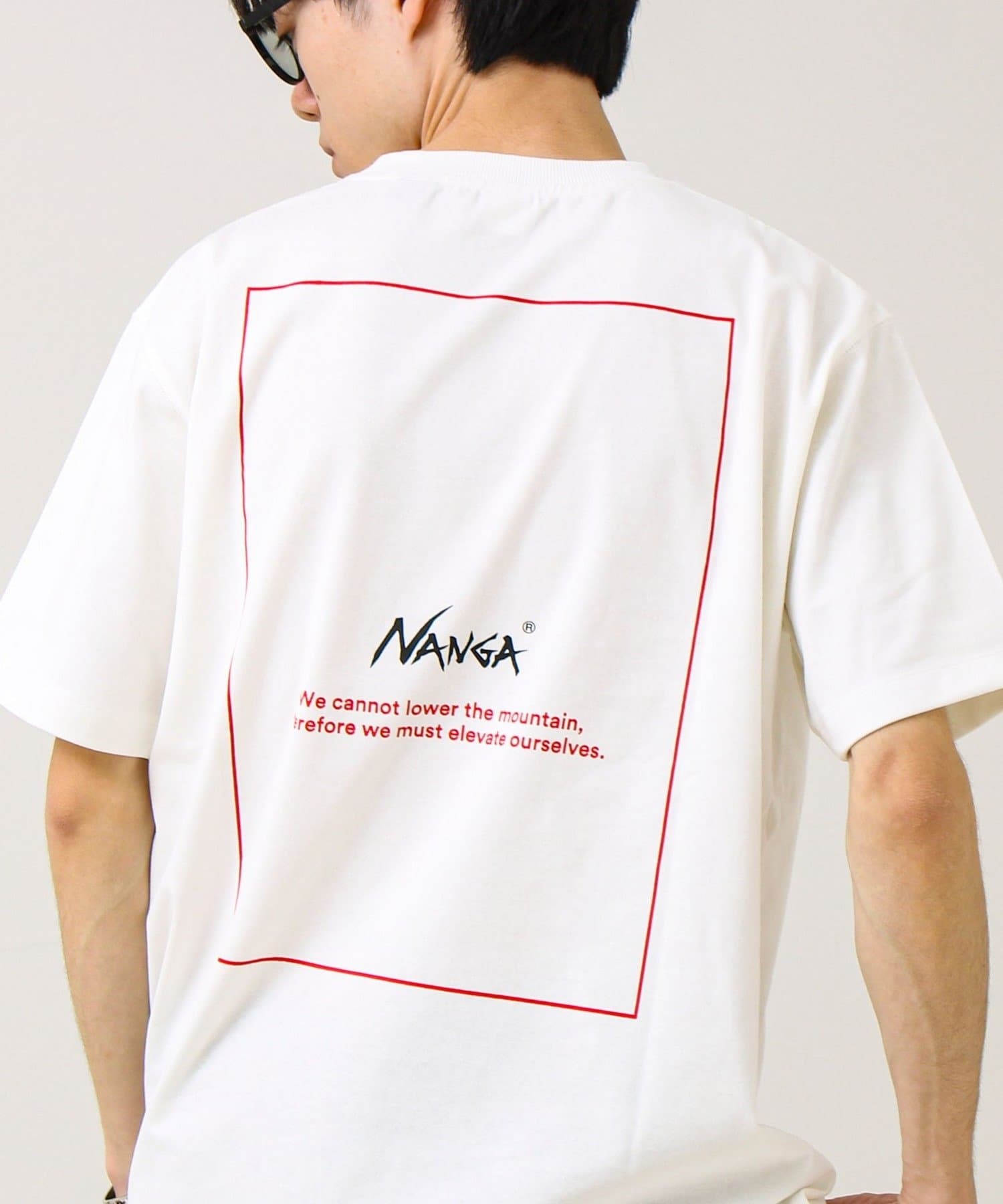 FREDY & GLOSTER(フレディ アンド グロスター) 【NANGA×GLOSTER】別注1 Rect Backprint Tee