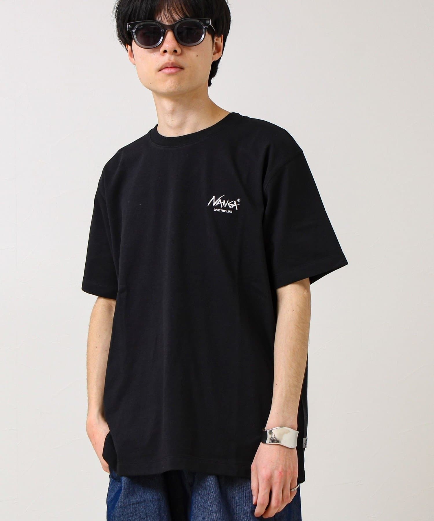 FREDY & GLOSTER(フレディ アンド グロスター) 【NANGA×GLOSTER】別注1 Rect Backprint Tee