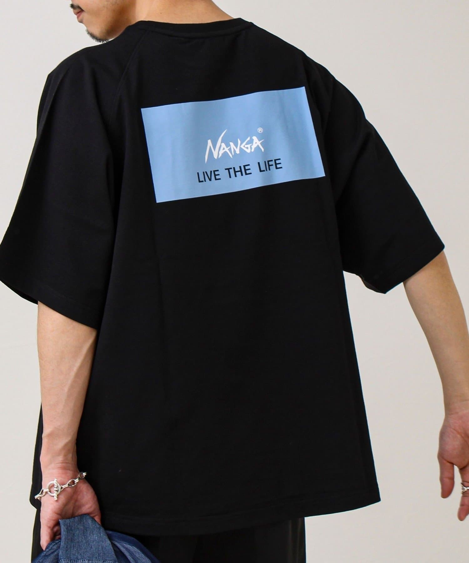 FREDY & GLOSTER(フレディ アンド グロスター) 【NANGA×GLOSTER】別注2 Raglan Backprint Tee