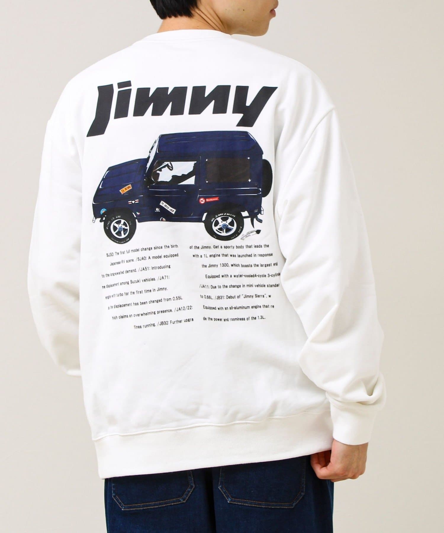 FREDY & GLOSTER(フレディ アンド グロスター) 【ロングセラーコラボ】ジムニー×GLOSTER 裏毛プリントスウェット