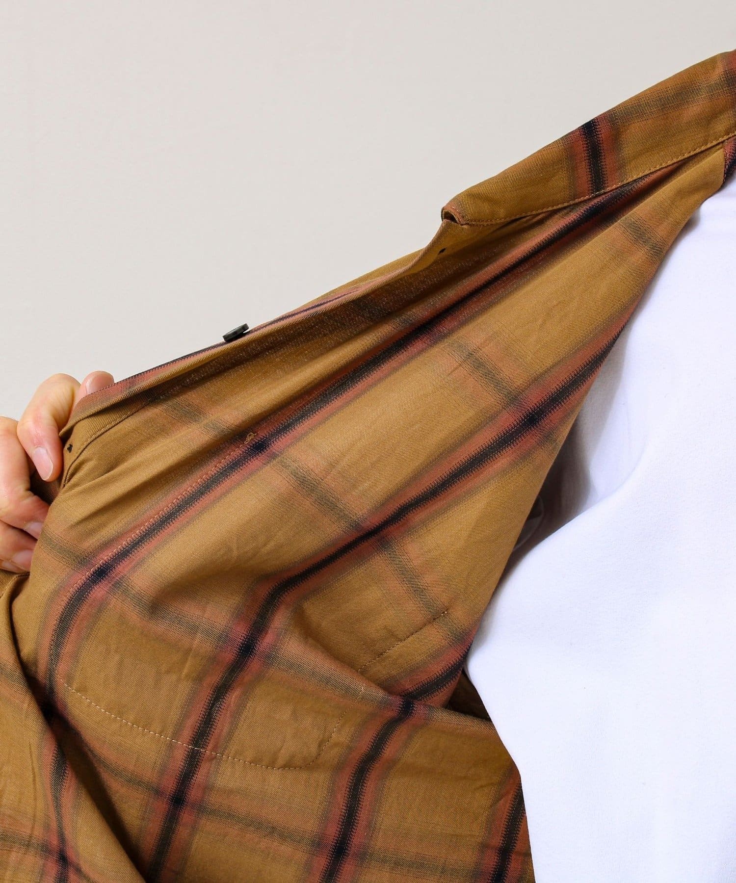 FREDY & GLOSTER(フレディ アンド グロスター) 【奥行きのある色合い】オンブレチェック ロングスリーブシャツ