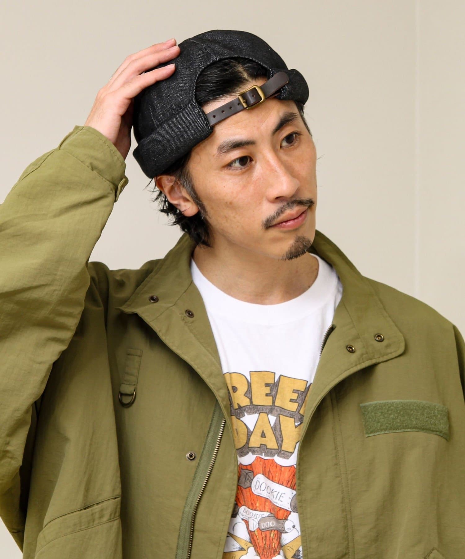 FREDY & GLOSTER(フレディ アンド グロスター) DENIM /HICKORY ROLL CAP フィッシャーマンキャップ