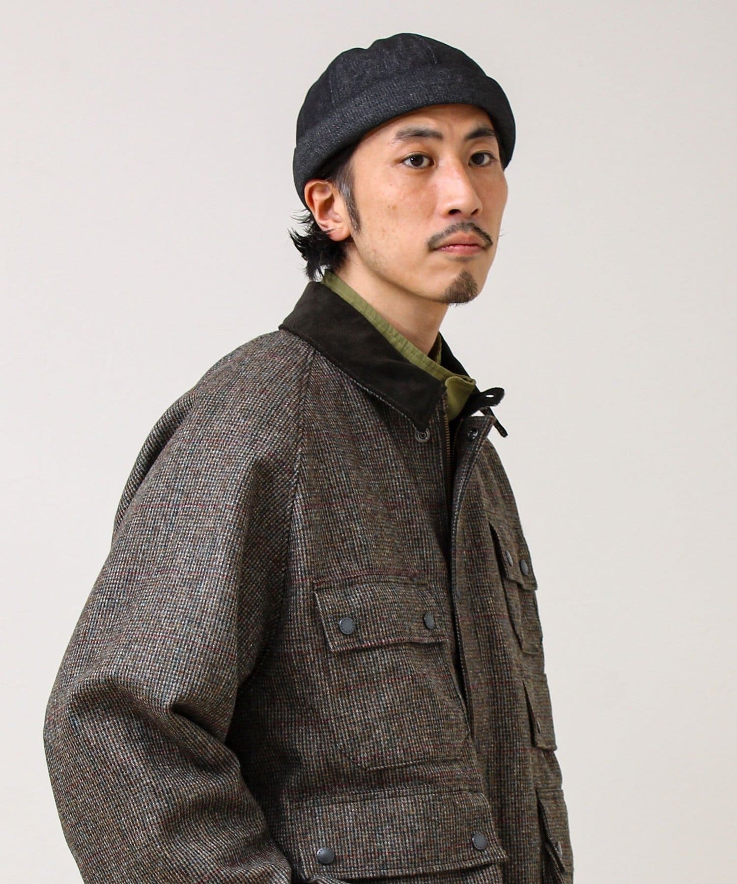 FREDY & GLOSTER(フレディ アンド グロスター) DENIM /HICKORY ROLL CAP フィッシャーマンキャップ