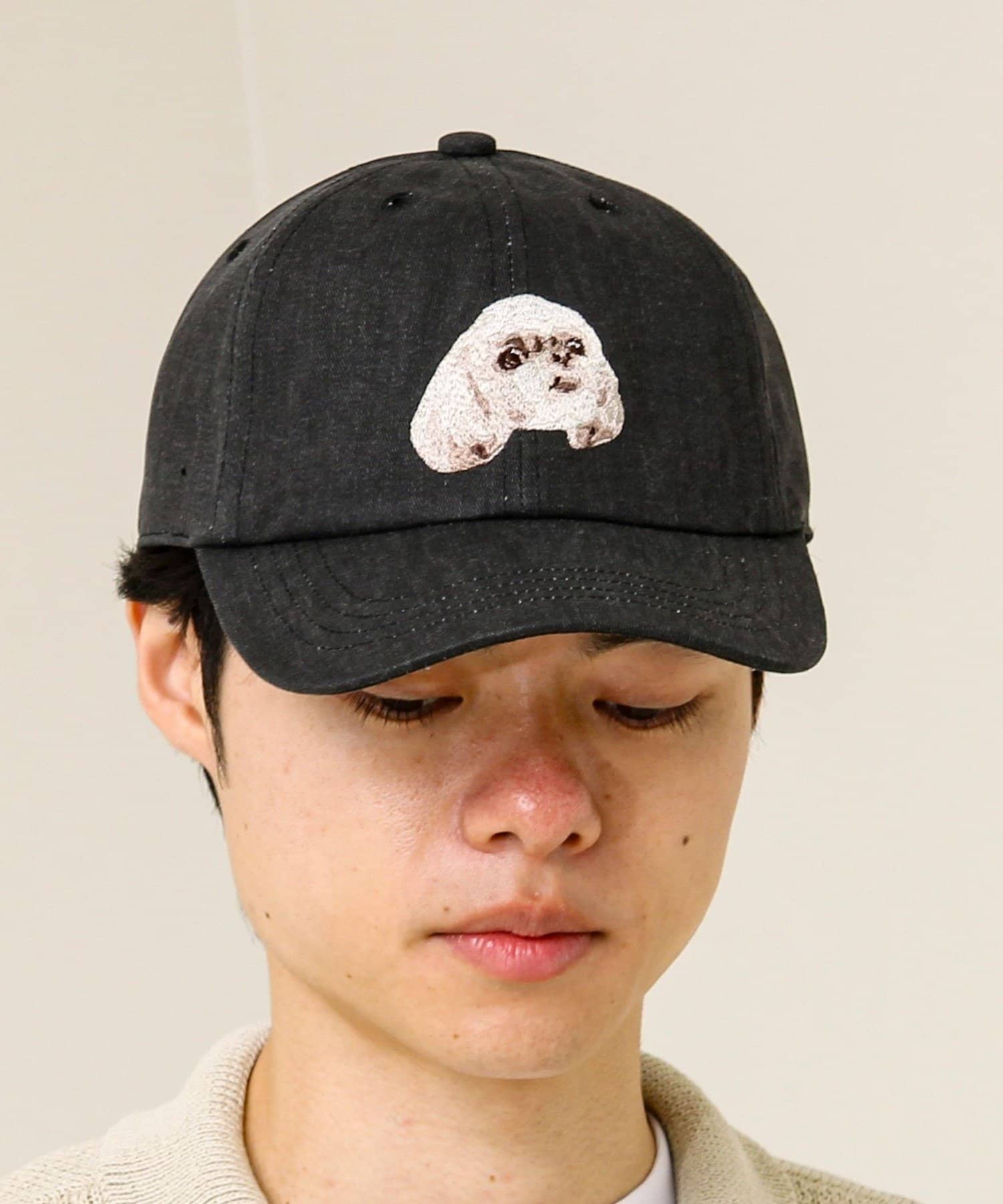 FREDY & GLOSTER(フレディ アンド グロスター) 【カラー追加して再登場】WASHED DOG embroidery CAP
