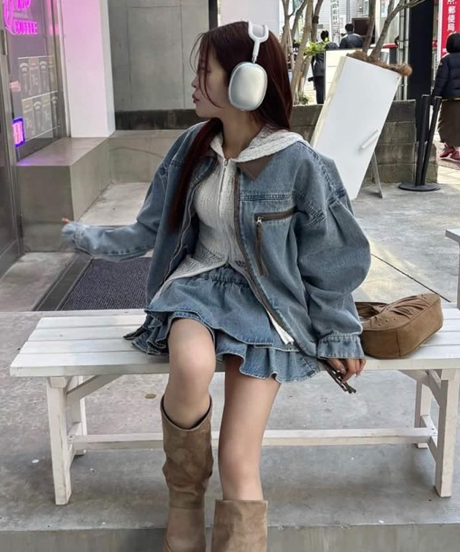 one after another NICE CLAUP(ワンアフターアナザー ナイスクラップ) 配色バーンジャケット