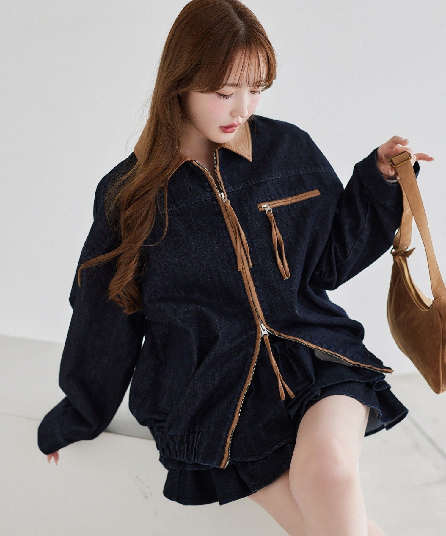 one after another NICE CLAUP(ワンアフターアナザー ナイスクラップ) 配色バーンジャケット