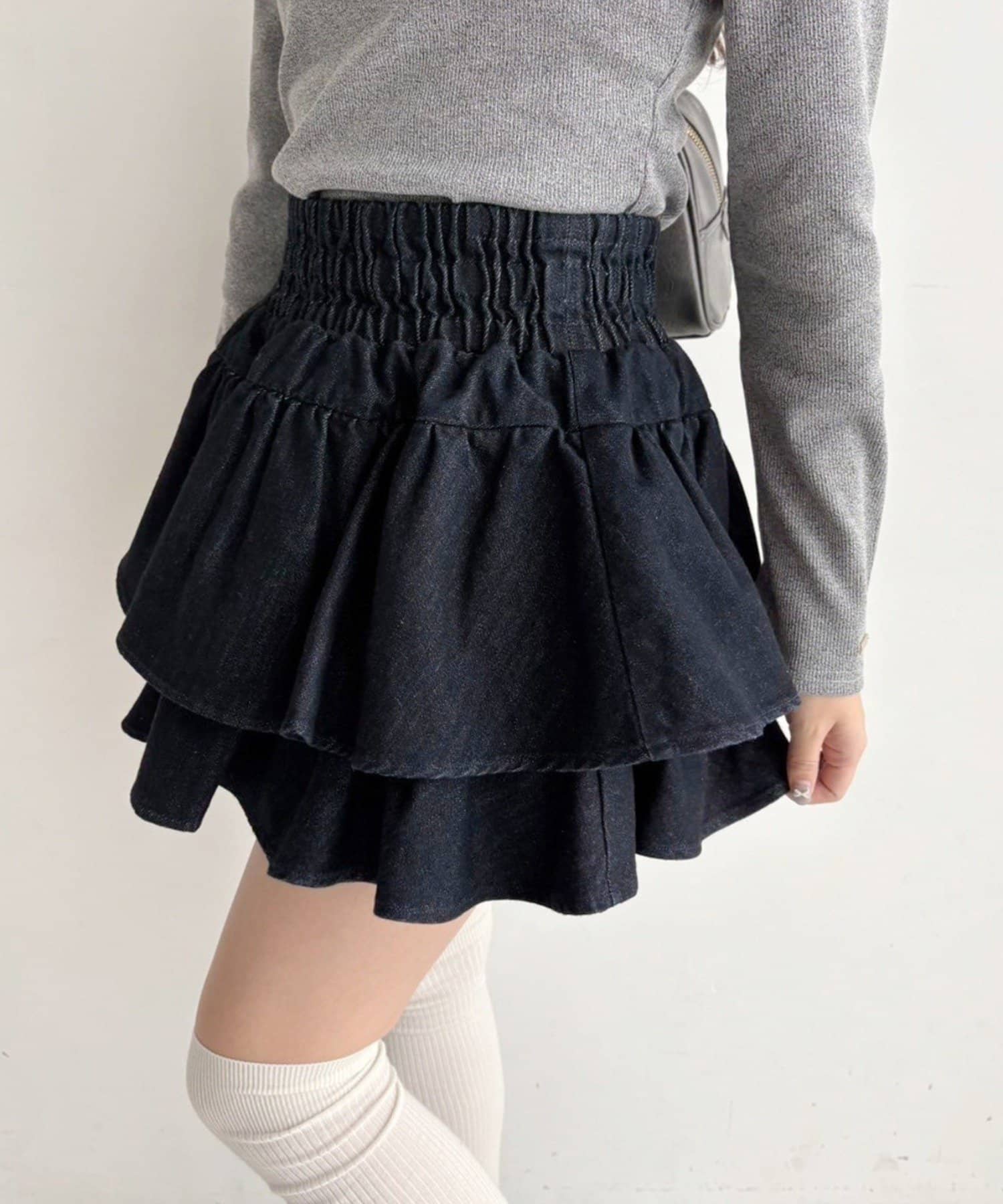 one after another NICE CLAUP(ワンアフターアナザー ナイスクラップ) ティアードミニスカート