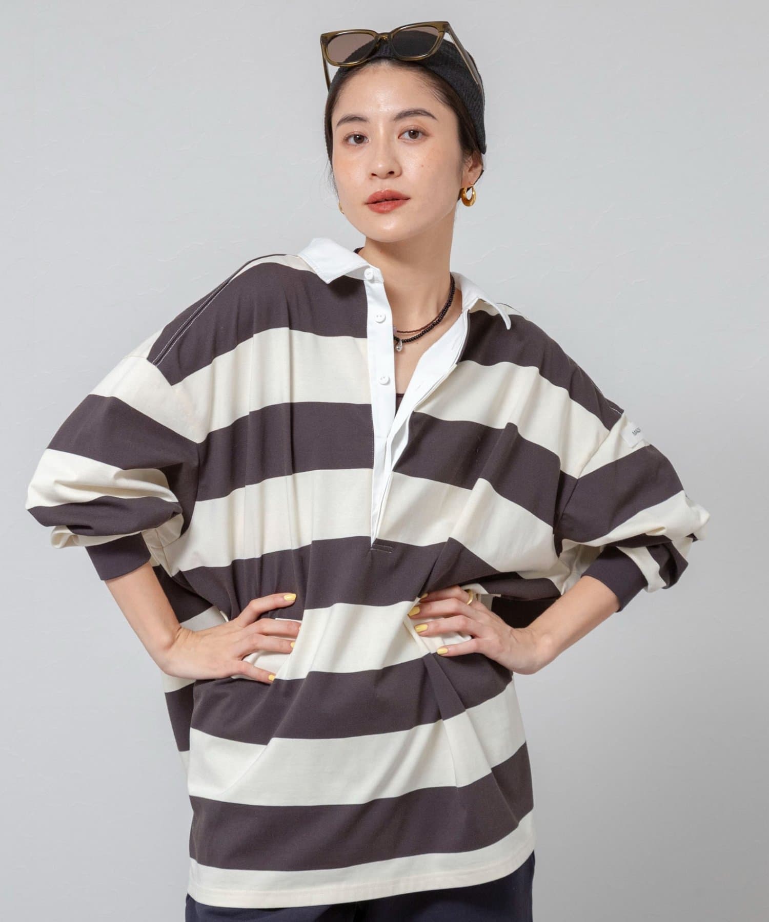 NOLLEY'S(ノーリーズ) 【MAQWEL/マクウェル】ウォッシャブルBIGラガーシャツ