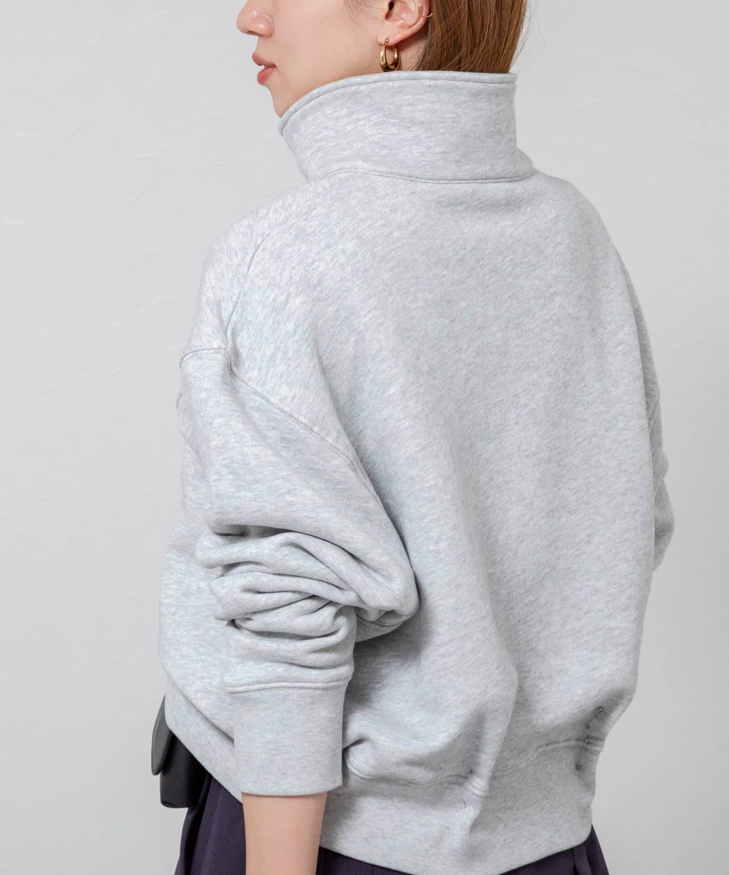 NOLLEY'S(ノーリーズ) 【MAQWEL/マクウェル】ウォッシャブルスタンドネックスウェット