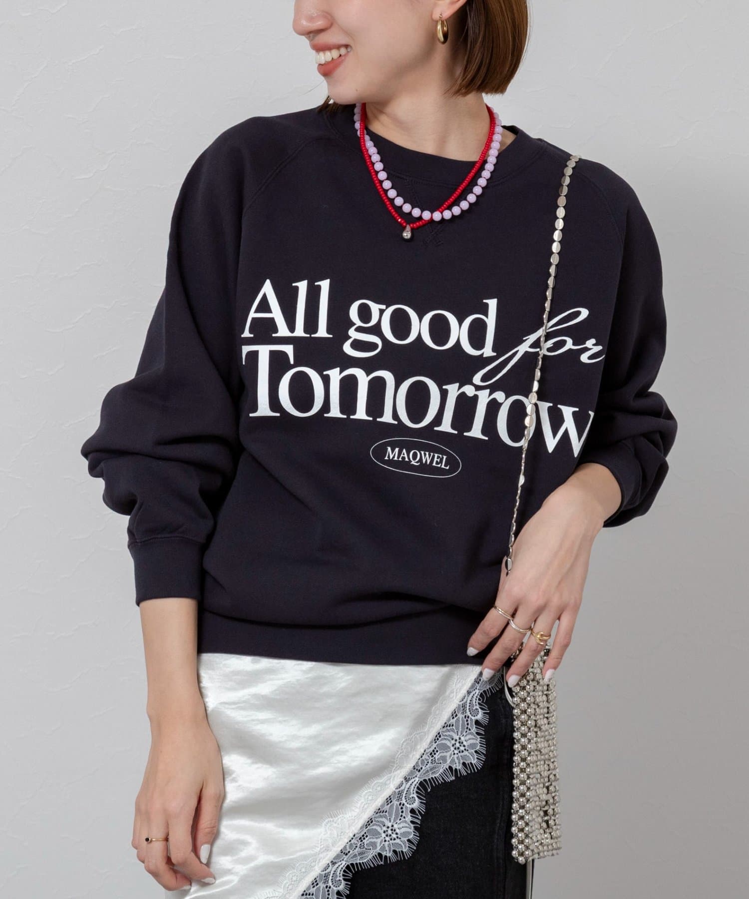 NOLLEY'S(ノーリーズ) 【MAQWEL/マクウェル】《セットアップ対応》AgfT SWEAT