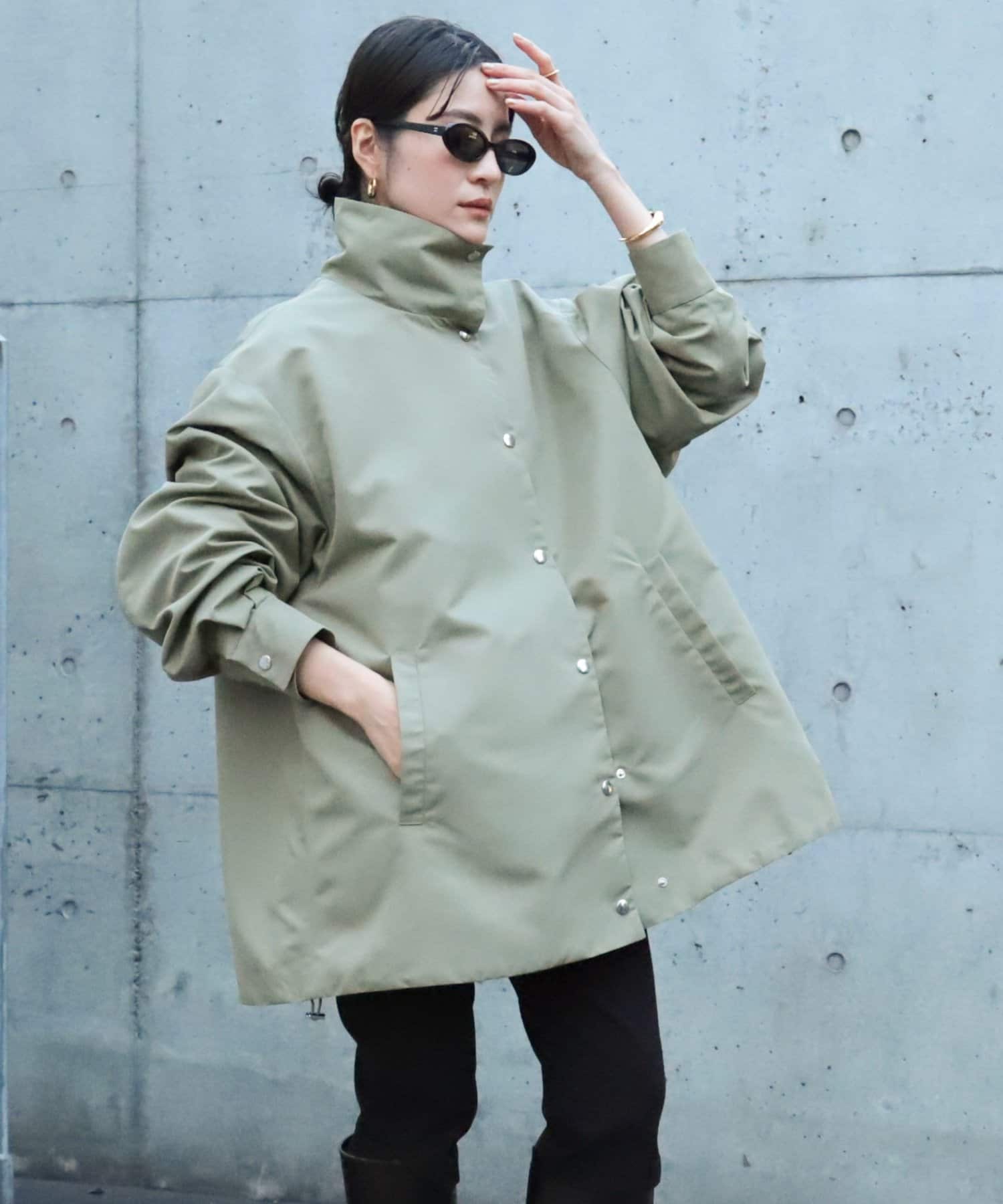 NOLLEY'S(ノーリーズ) 【MAQWEL/マクウェル】スタンドネックコーチジャケット