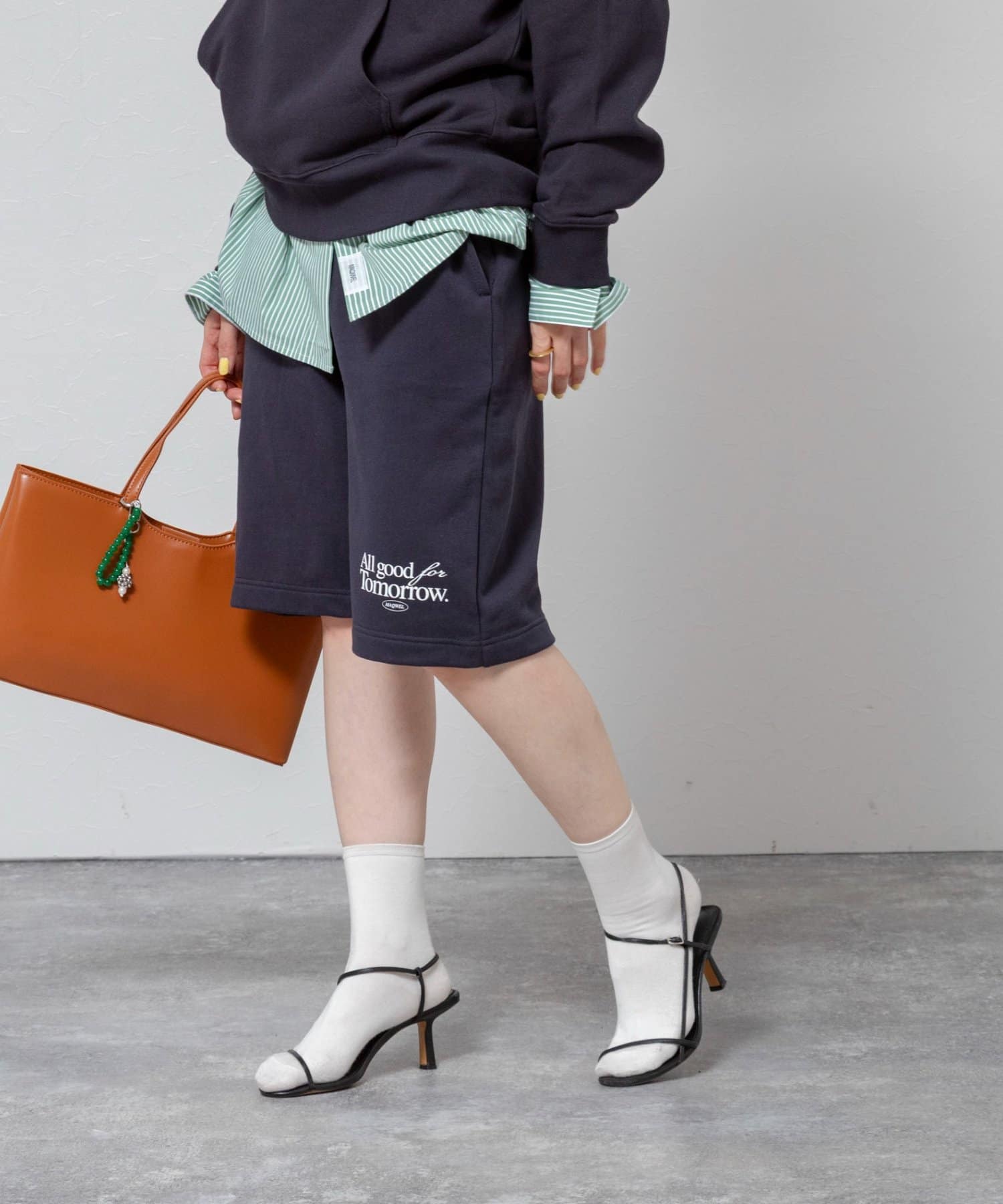 NOLLEY'S(ノーリーズ) 【MAQWEL/マクウェル】《セットアップ対応》AgfT HALF-PANTS