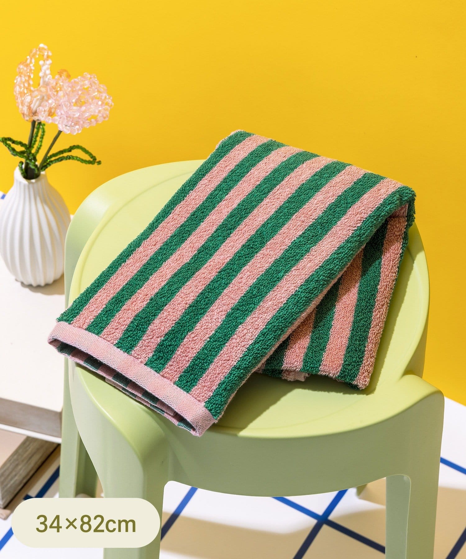 3COINS(スリーコインズ) フェイスタオル：34×82cm