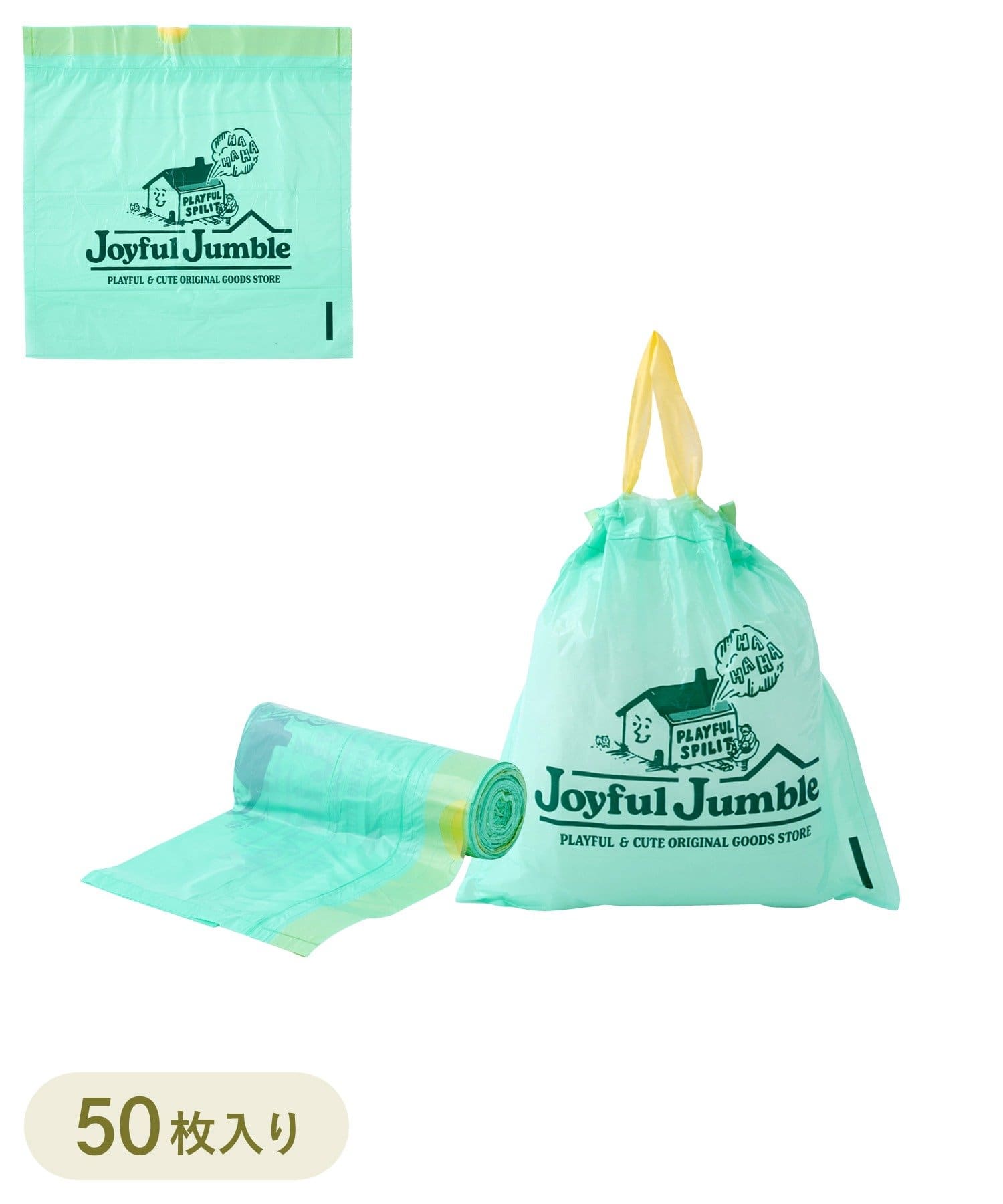 3COINS(スリーコインズ) ひも付きロールポリ袋：SS（50枚入り）