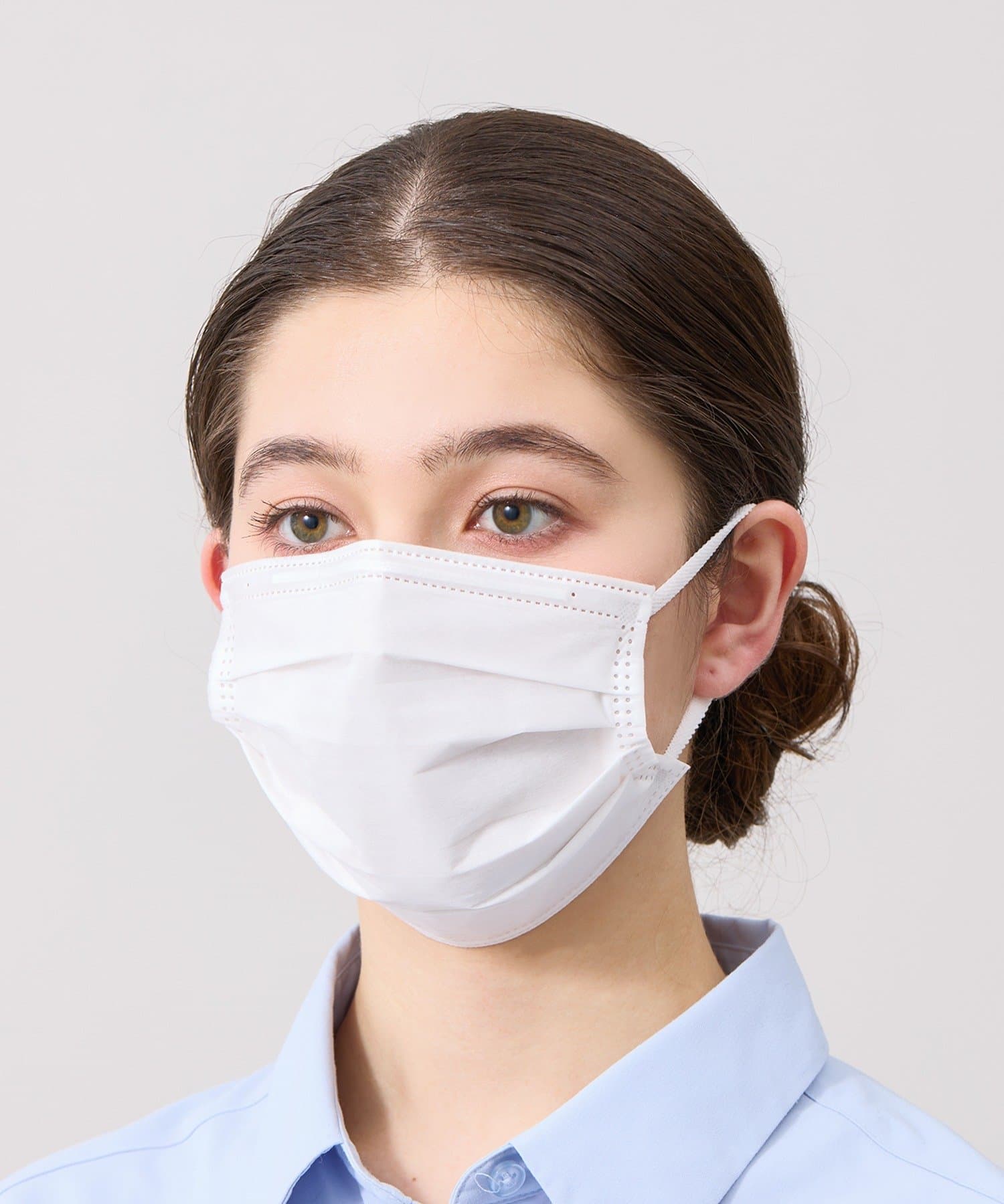 3COINS(スリーコインズ) シルクモイスチャーUVプリーツマスク