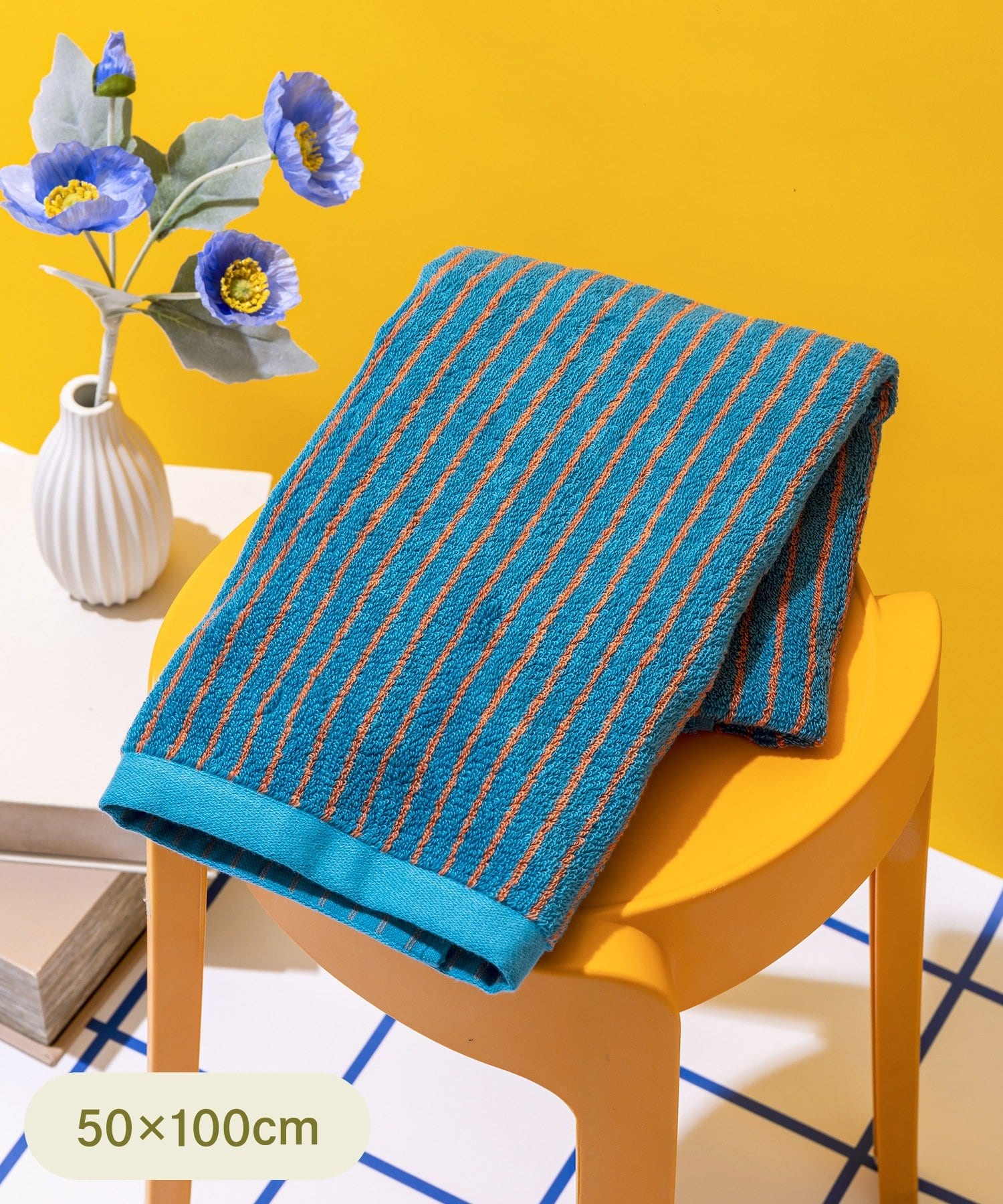 3COINS(スリーコインズ) ミニバスタオル：50×100cm