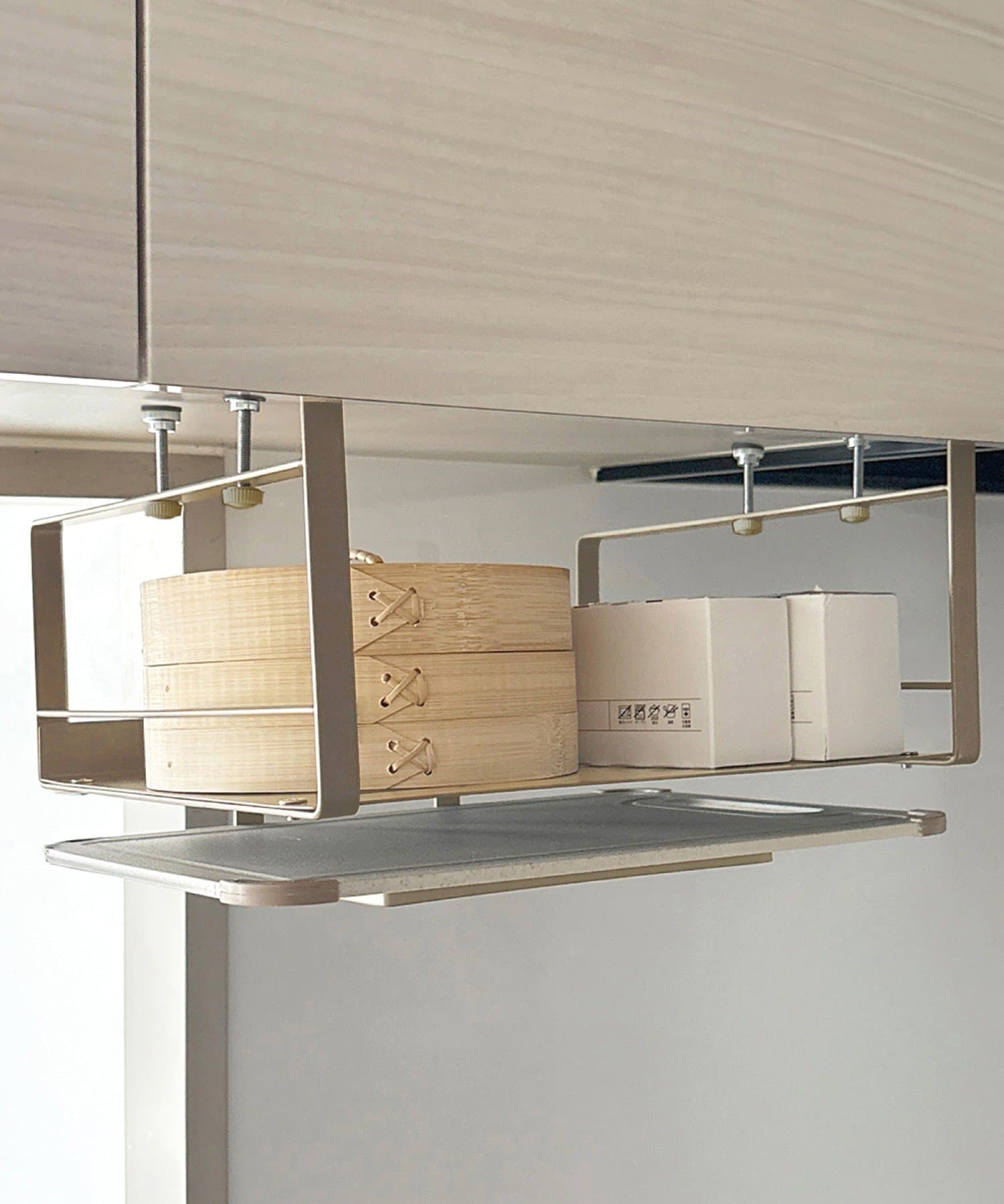 3COINS(スリーコインズ) 吊り戸棚下収納ラック／KITINTO