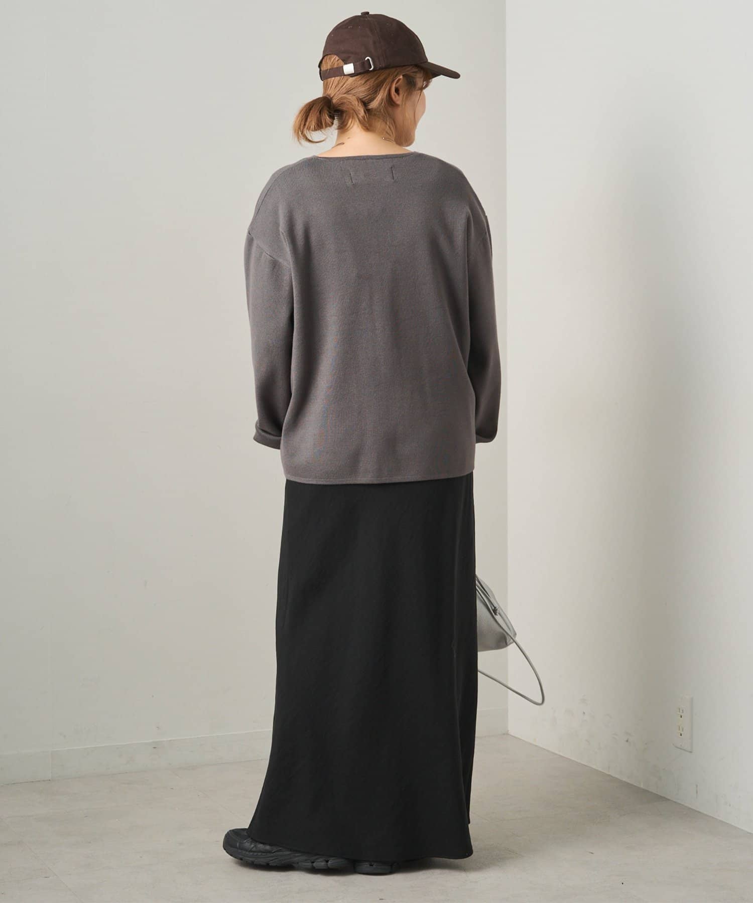 PUAL CE CIN(ピュアルセシン) ソフトツイルセミフレアスカート