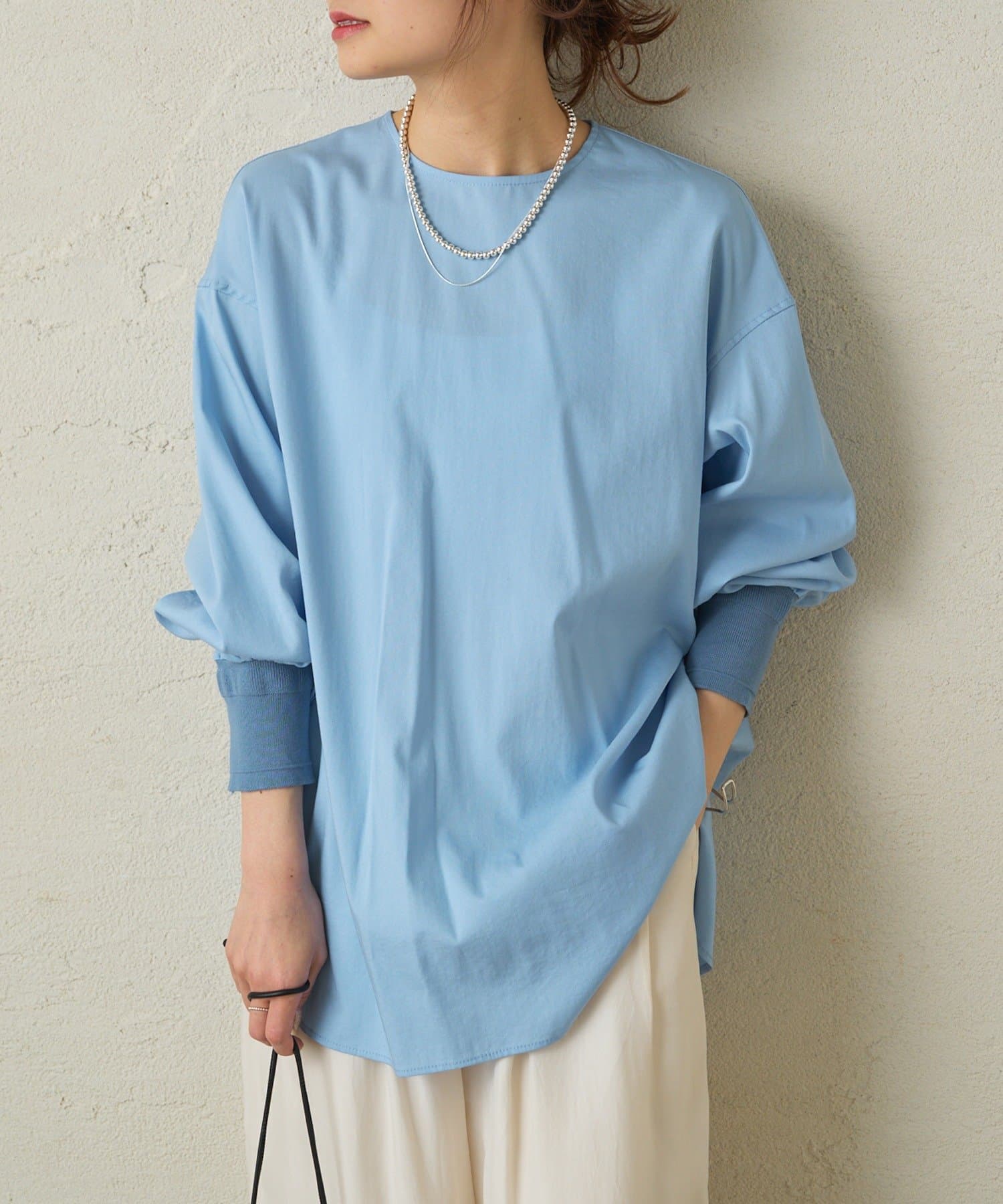 PUAL CE CIN(ピュアルセシン) 【大人気リバイバル】レイヤードプルオーバーブラウス