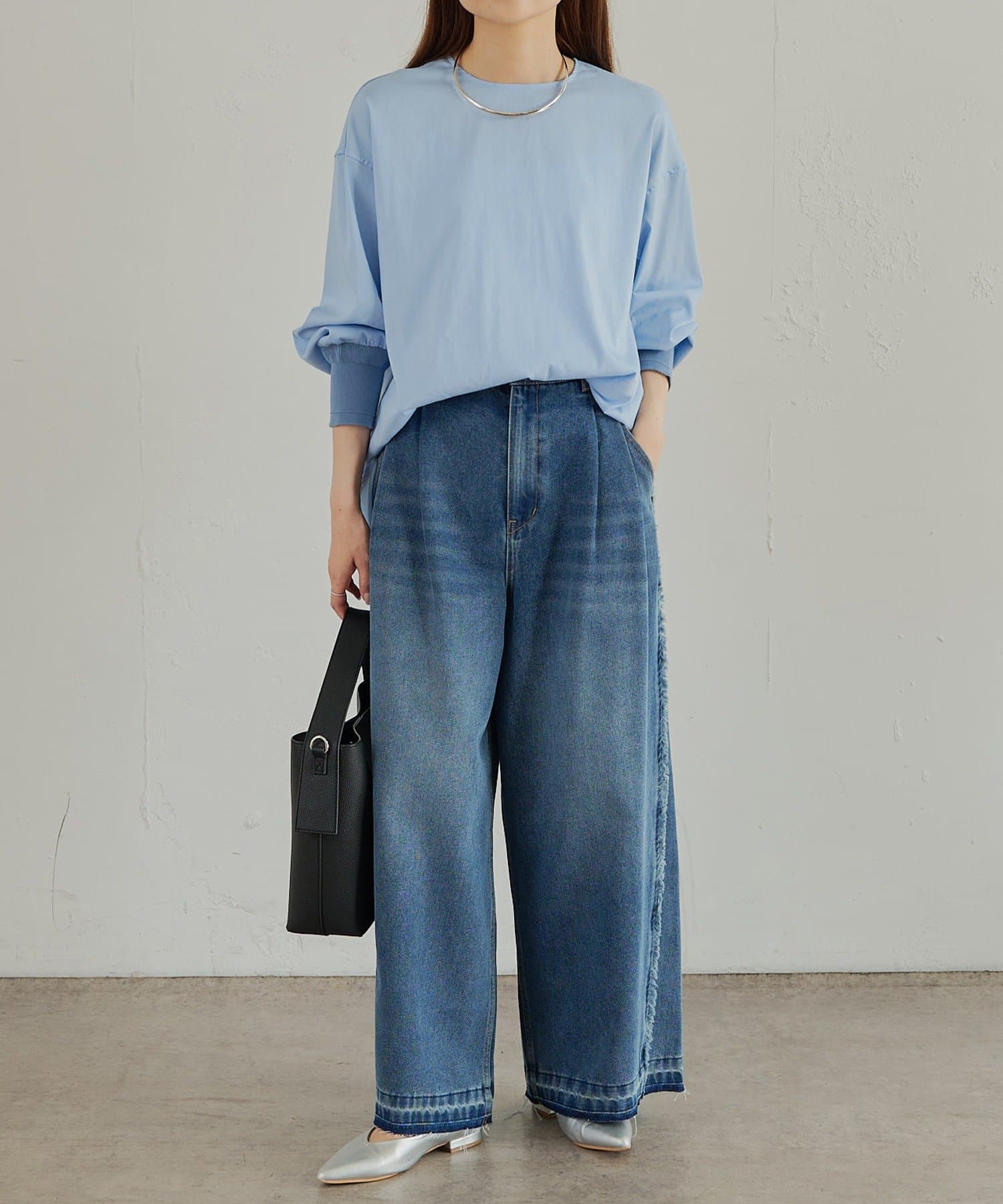 PUAL CE CIN(ピュアルセシン) 【大人気リバイバル】レイヤードプルオーバーブラウス