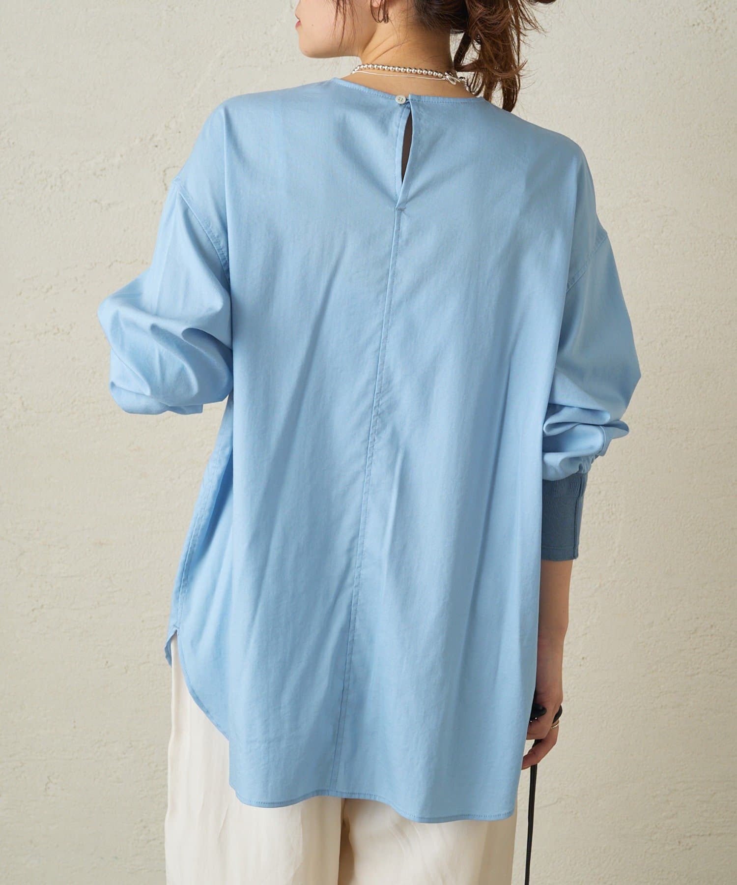 PUAL CE CIN(ピュアルセシン) 【大人気リバイバル】レイヤードプルオーバーブラウス