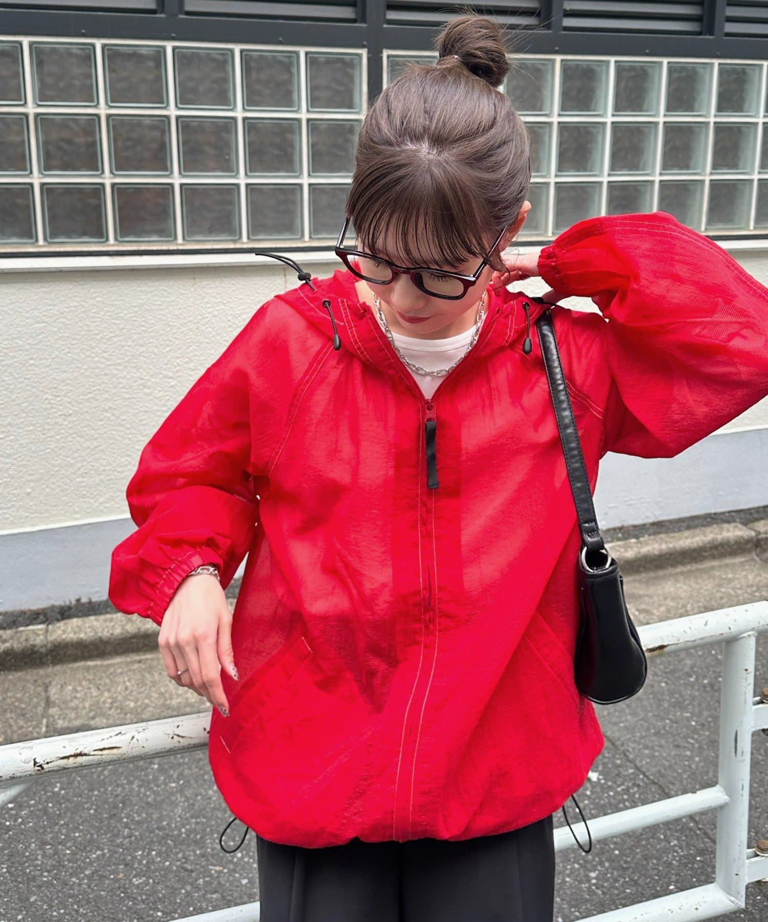 DISCOAT(ディスコート) 【Enlude】シアーリップフード付シャツブルゾン