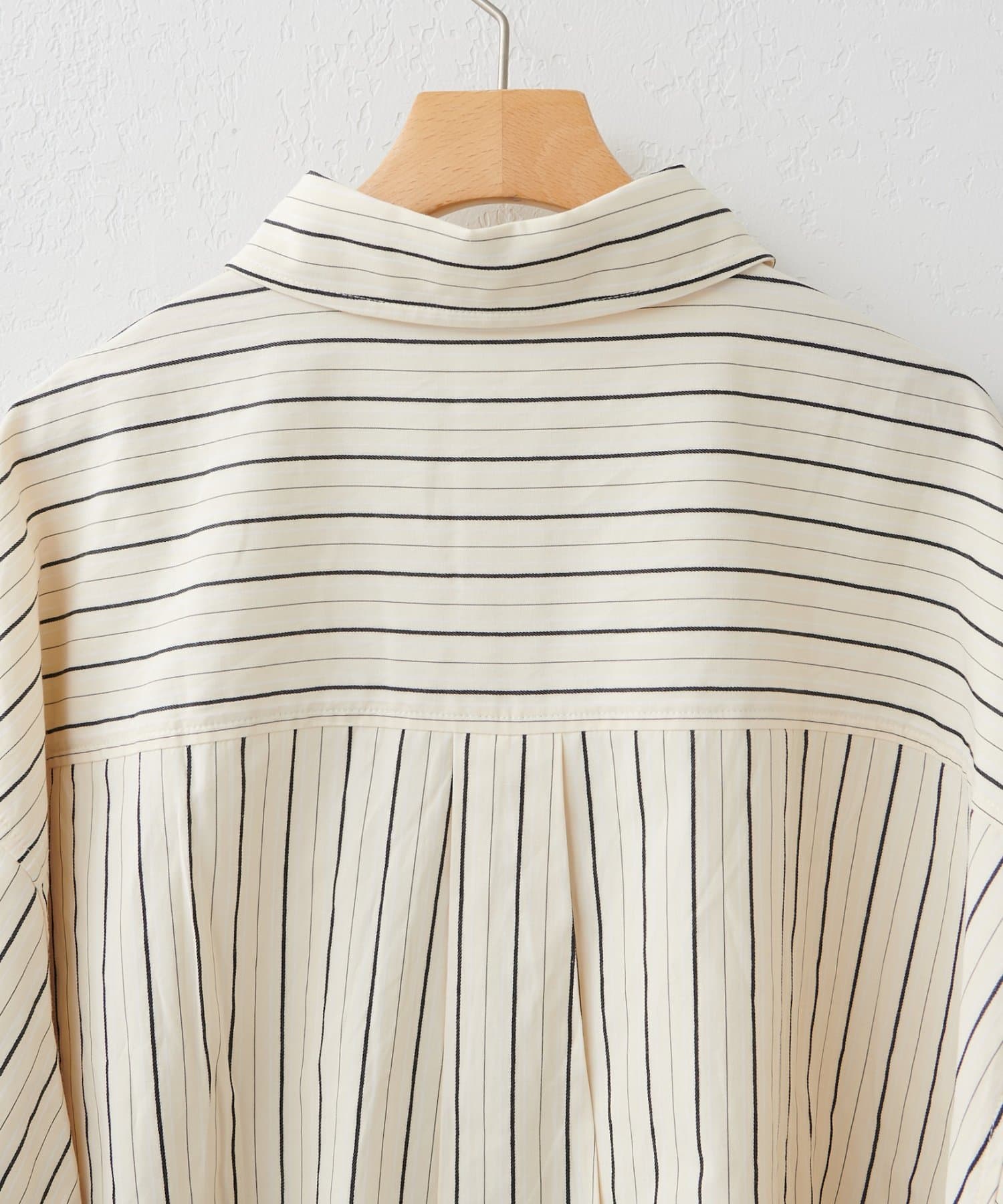 DISCOAT(ディスコート) 【WEB限定】ドビーストライプオーバーシャツ