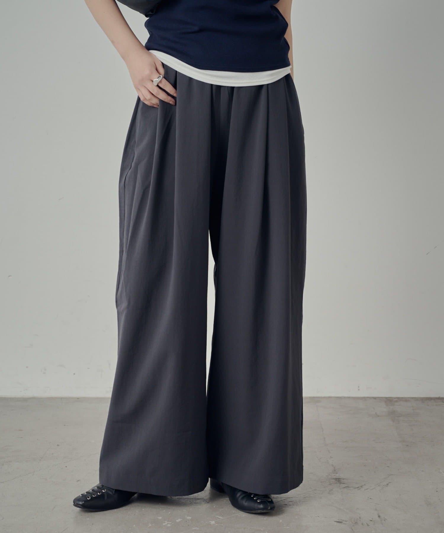 -goocy-(グーシー) ワイドイージーパンツ