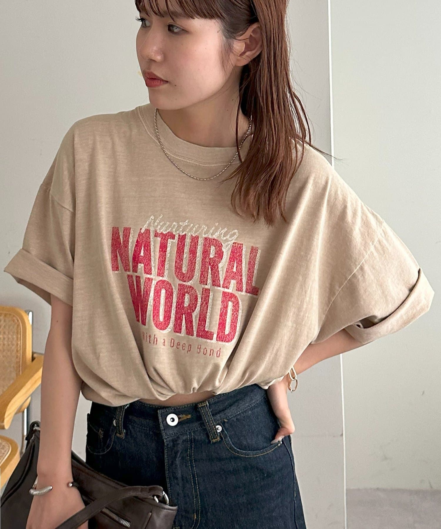 DISCOAT(ディスコート) 【WEB限定】ピグメントアソートロゴTシャツ