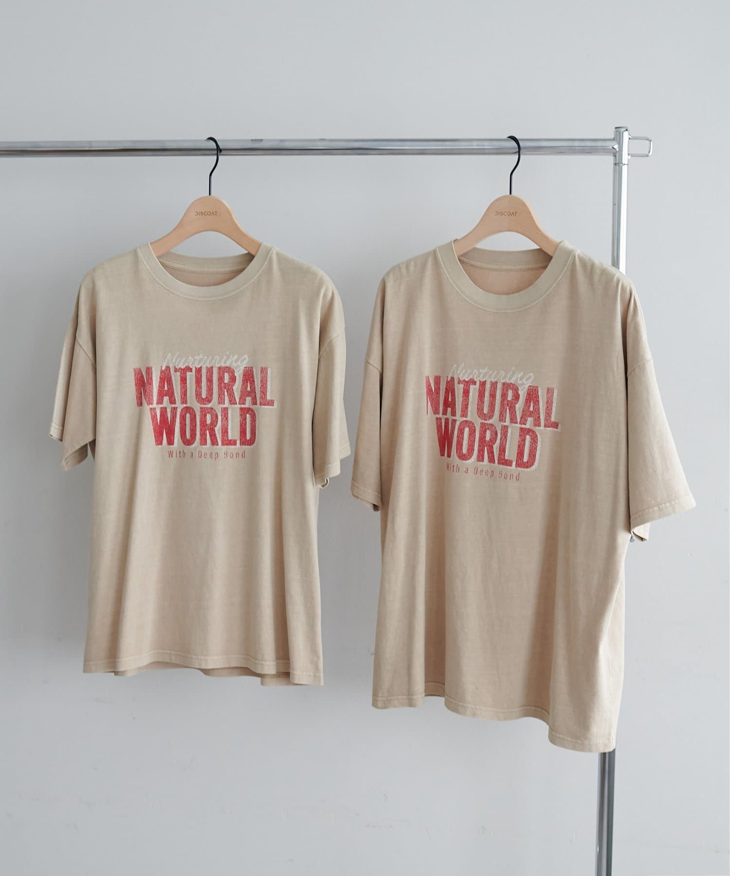 DISCOAT(ディスコート) 【WEB限定】ピグメントアソートロゴTシャツ