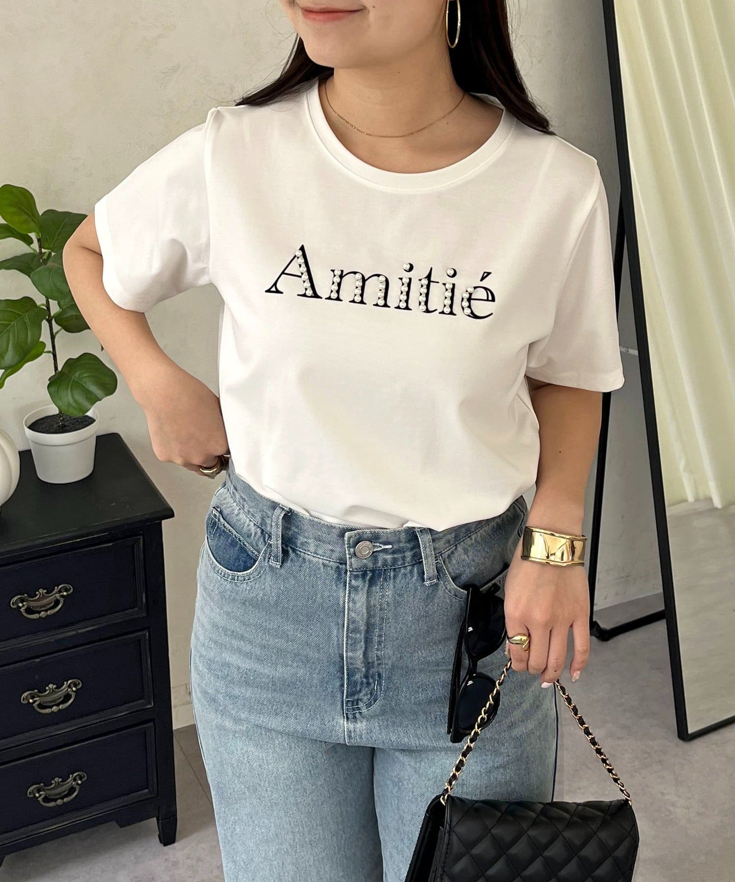 prose verse(プロズヴェール) フロッキーパールロゴＴシャツ